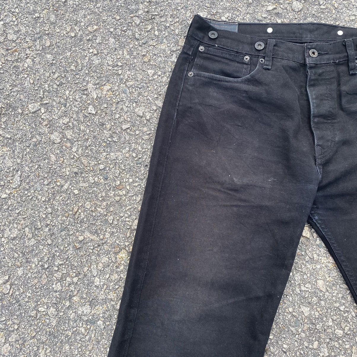 Buckle Black W33💥Vintage Levi’s Black Denim Buckle Back Jeans Pants Size US 33 - 4 Thumbnail