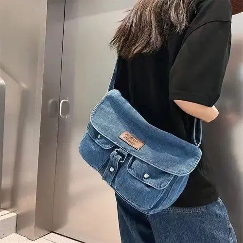Japanese Brand Vintage denim messenger bag Size ONE SIZE - 1 Thumbnail