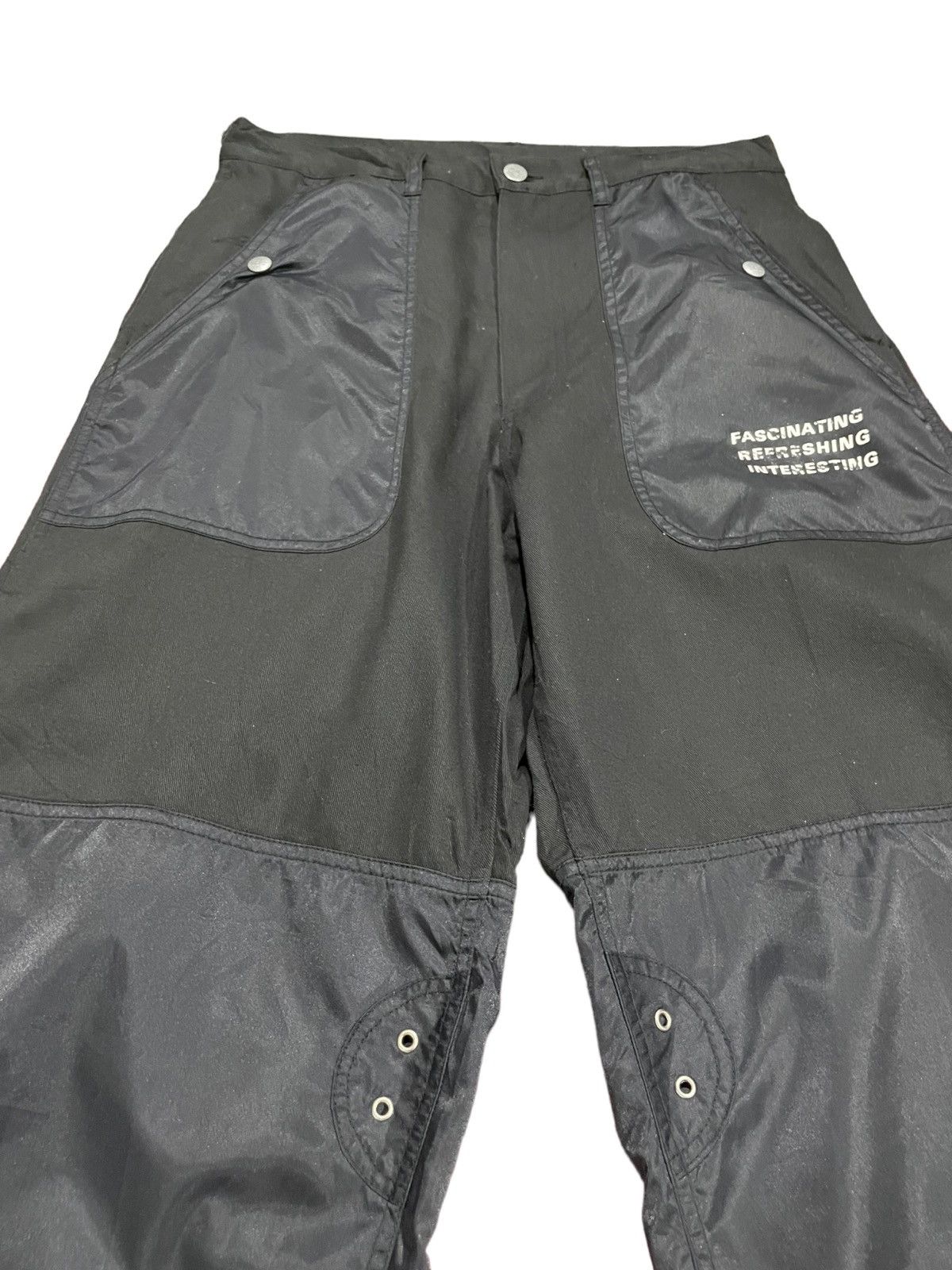 If Six Was Nine Kansai Yamamoto Futuristic Dual Nylon/Cotton Baggy Pants Size US 32 / EU 48 - 6 Thumbnail