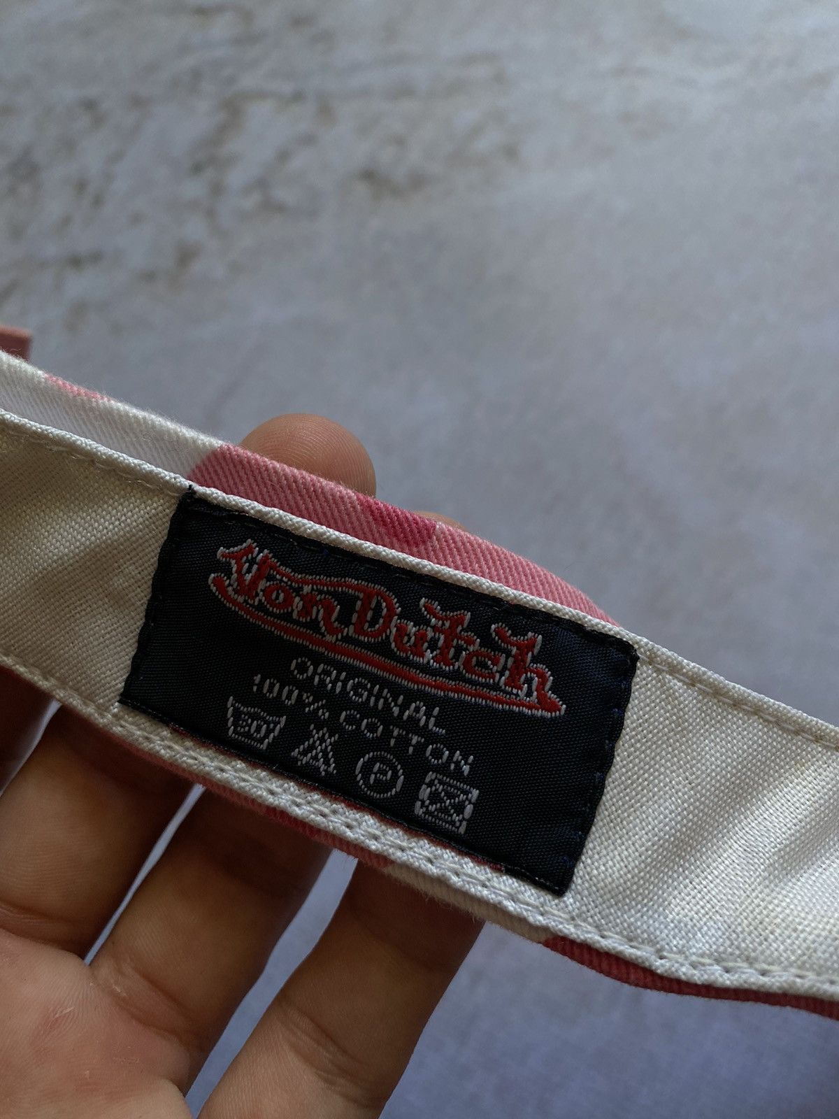 Vintage × Von Dutch Vintage Von Dutch Pink Camo Visor Cap Y2k Hype Rare Japanese Size ONE SIZE - 6 Thumbnail