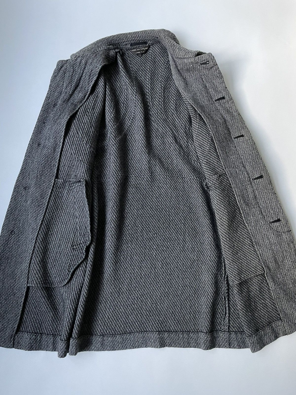 Comme des Garcons A/W 03 Panelled Raw Seam Overcoat Size US L / EU 52-54 / 3 - 14 Thumbnail