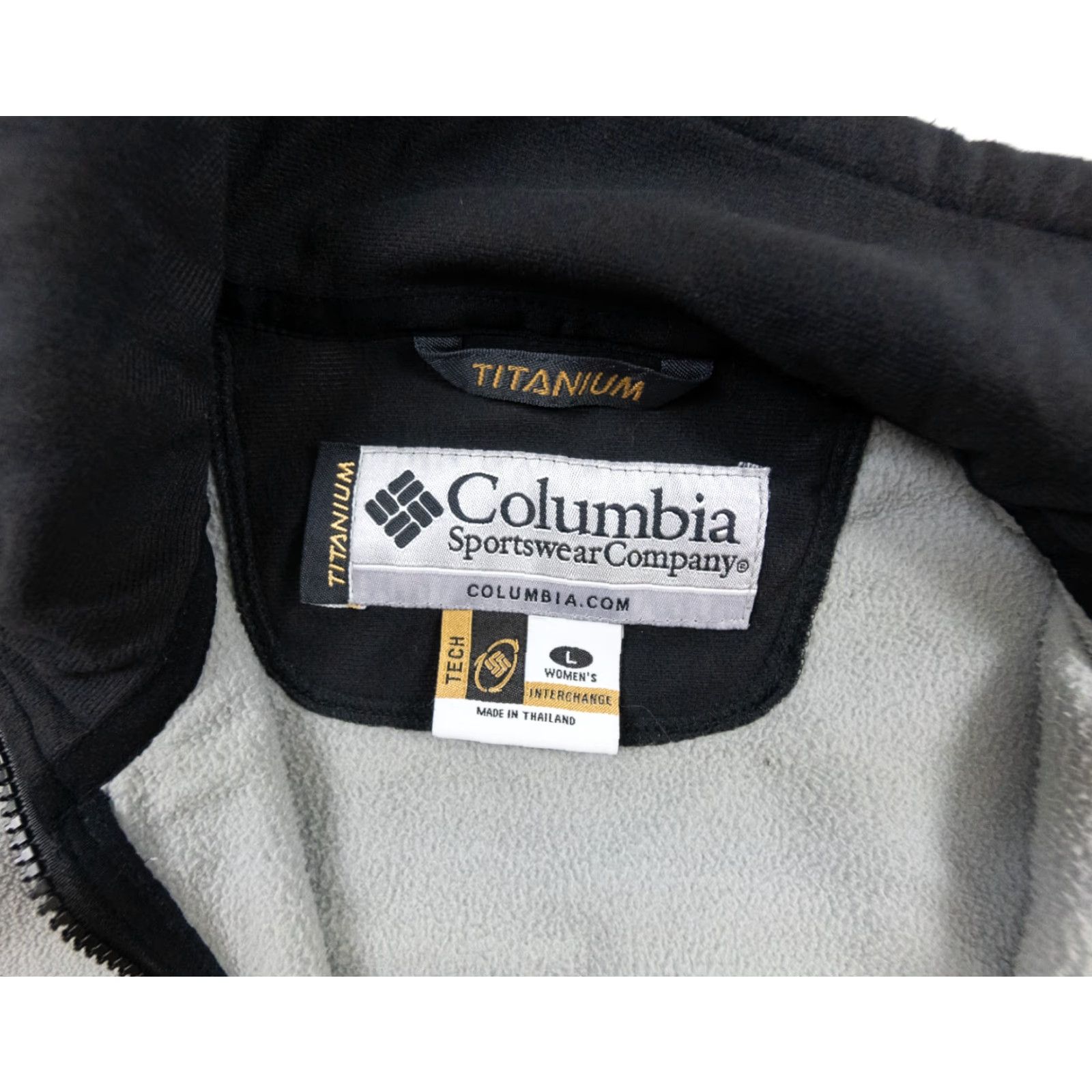 Vintage Columbia Jacket Womens Large Gray Titanium Fleece Full Zip Outdoor Casual Regular Shirt? Size L / US 10 / IT 46 - 7 Thumbnail