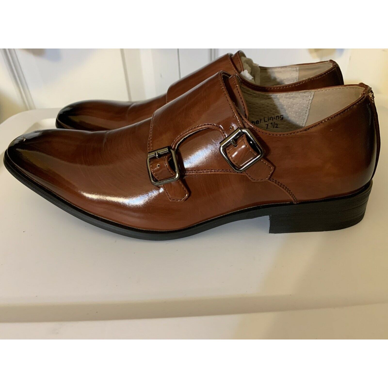 Majestic Majestic Collection Men’s Sz 7 1/2 Dress Shoes, Double Monk Size US 7.5 / EU 40-41 - 1 Thumbnail