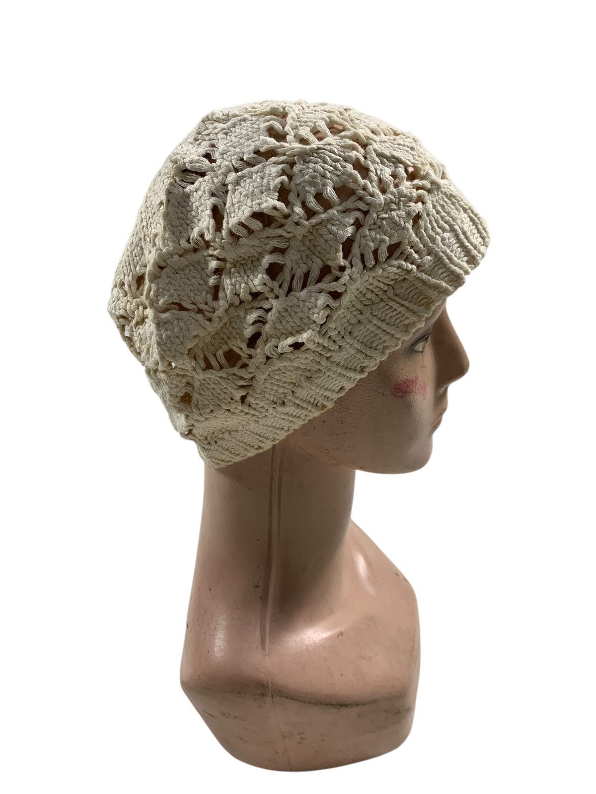 Kapital Crochet knitted beanie hats rare Size ONE SIZE - 4 Thumbnail