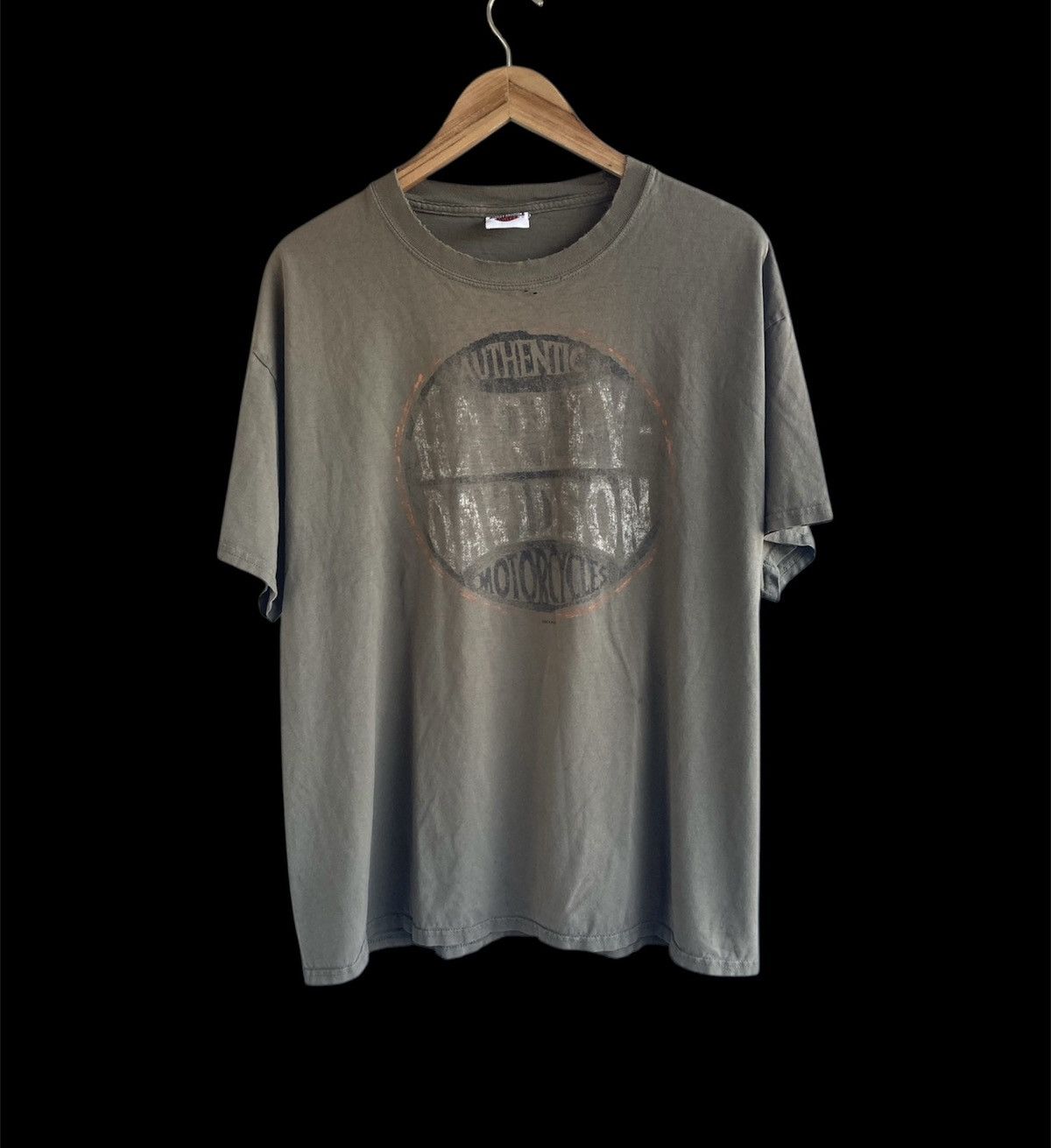 Vintage Harley Davidson Motorcycles Tee Doha Oatar Distressed VTG Size US XL / EU 56 / 4 - 1 Thumbnail