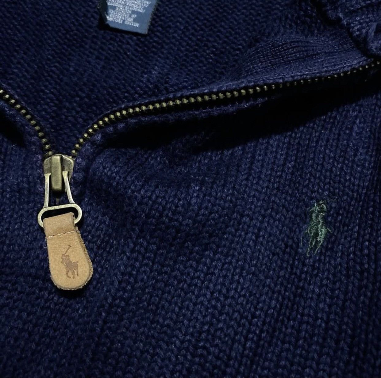 Polo Ralph Lauren Halp Zip Knit Polo Ralph Laurent Size US XL / EU 56 / 4 - 3 Thumbnail