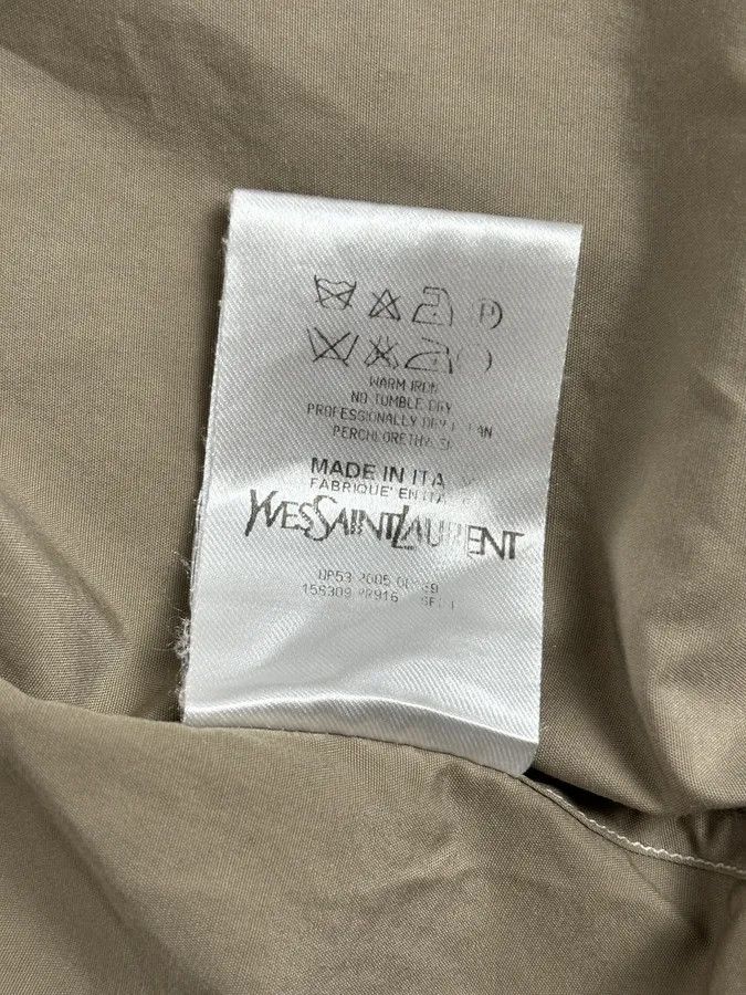 Yves Saint Laurent AW2005 Yves Saint Laurent Beige Cotton Cargo Shirt Size US M / EU 48-50 / 2 - 12 Thumbnail