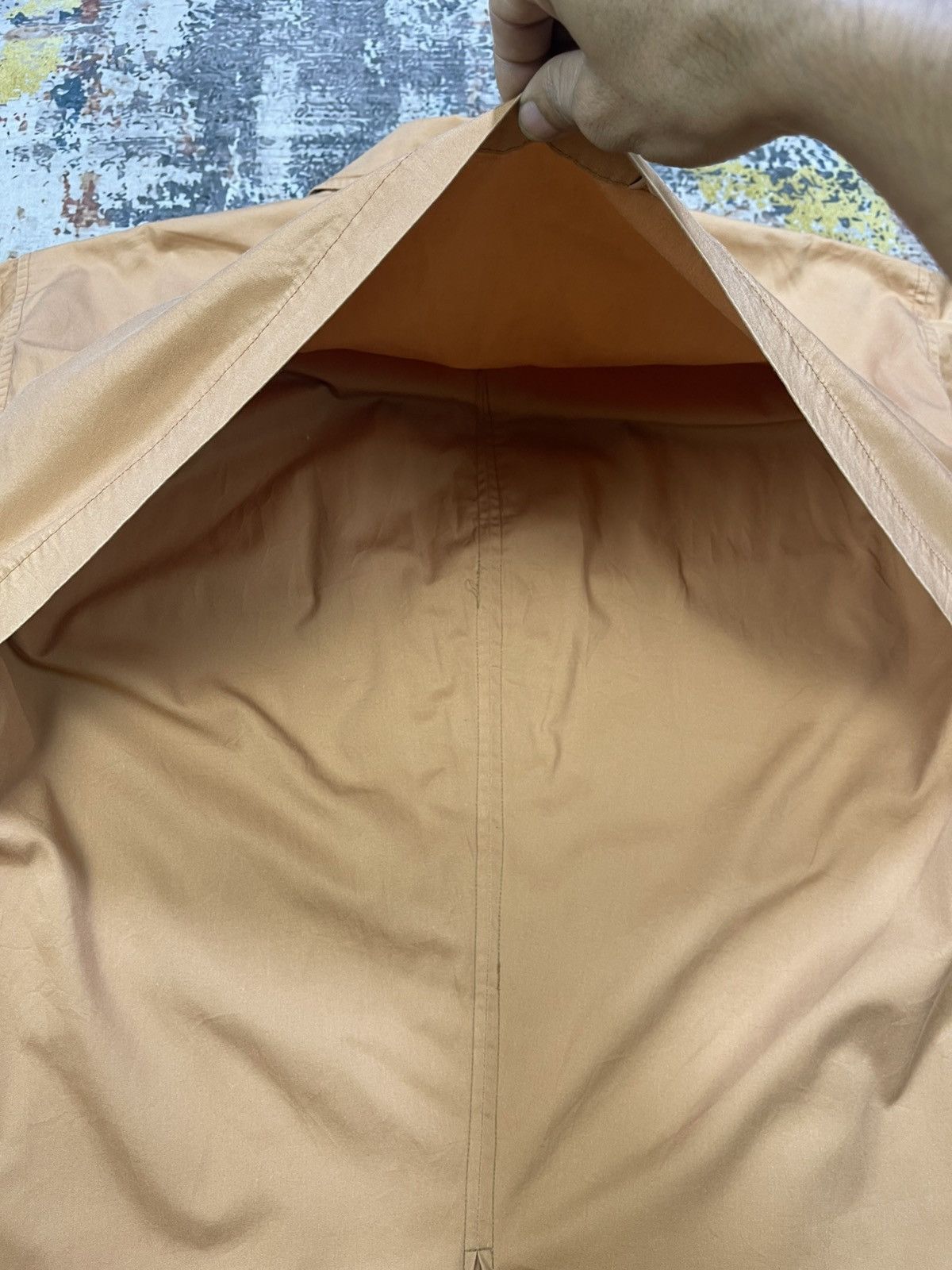 Issey Miyake Vtg 80s Issey Miyake Windcoat Cotton Khaki Coat Size US M / EU 48-50 / 2 - 10 Thumbnail