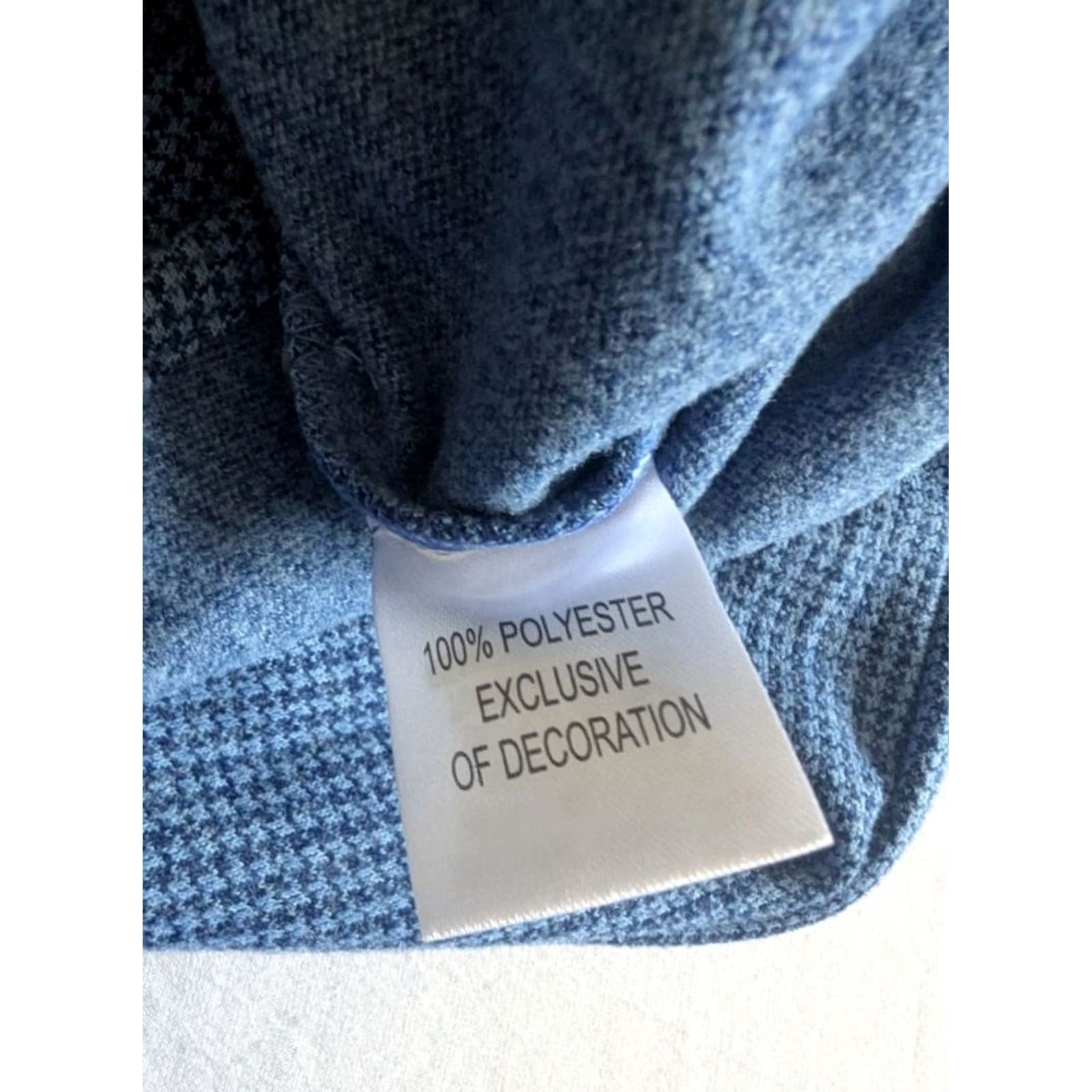 Tailorbyrd TAILORBYRD Blue Micro Houndstooth Over Shirt Men's M Layering 2 Way Stretch NWT Size US M / EU 48-50 / 2 - 5 Thumbnail
