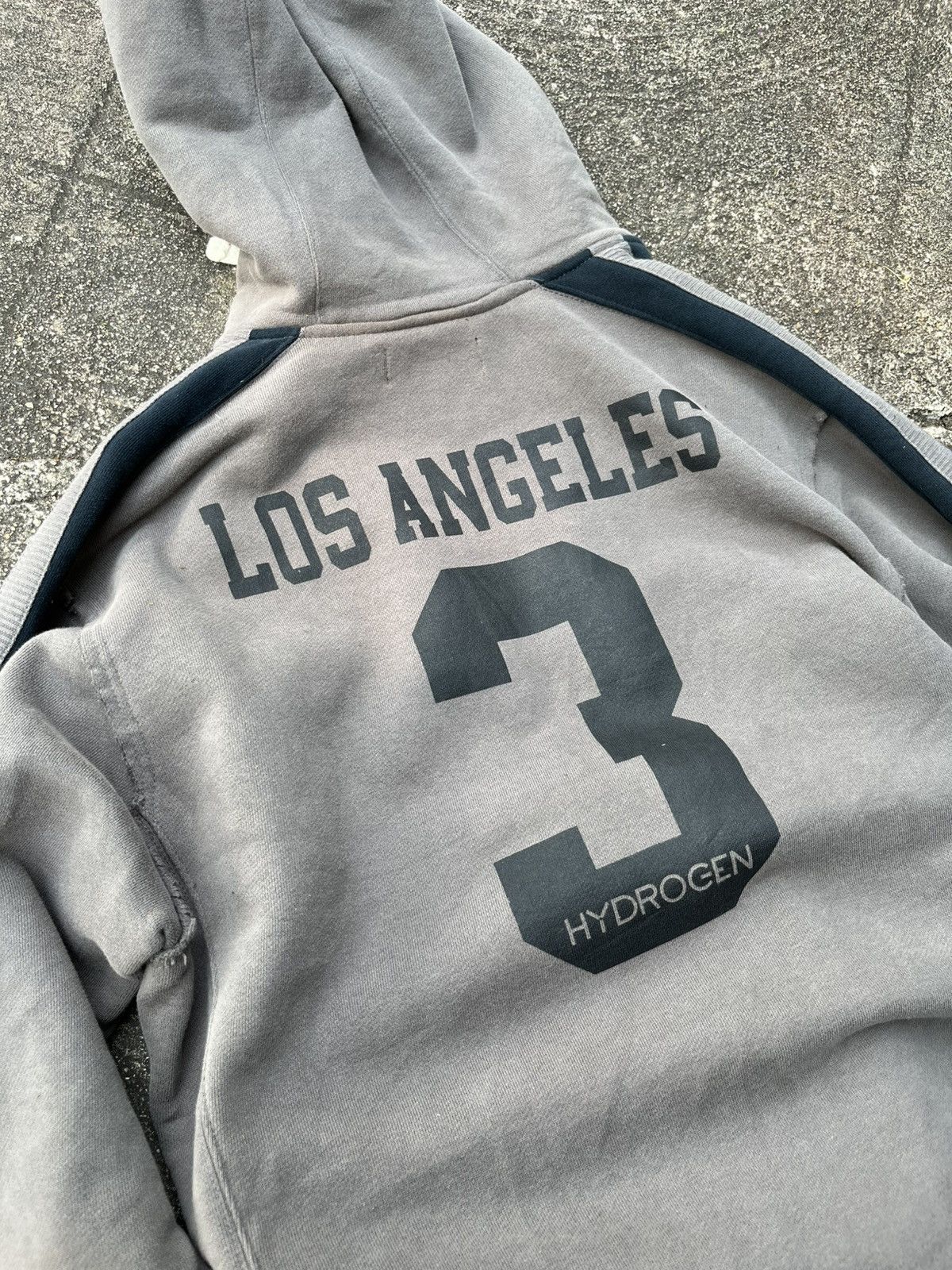 Hysteric Glamour 💥Hydrogen Italy // Faded Double Zippers Hoodie LA Patch Size US XL / EU 56 / 4 - 5 Thumbnail