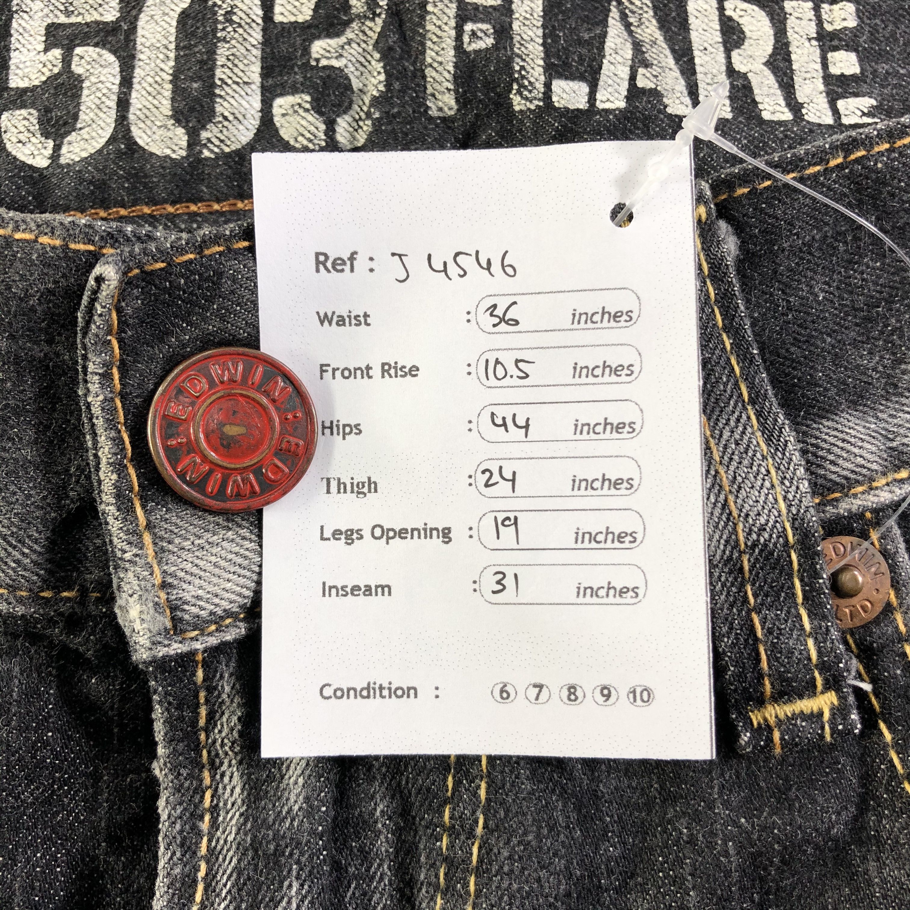 Edwin Vintage Blue Trip Edwin 503 Jeans-J4546 Size US 36 / EU 52 - 12 Thumbnail