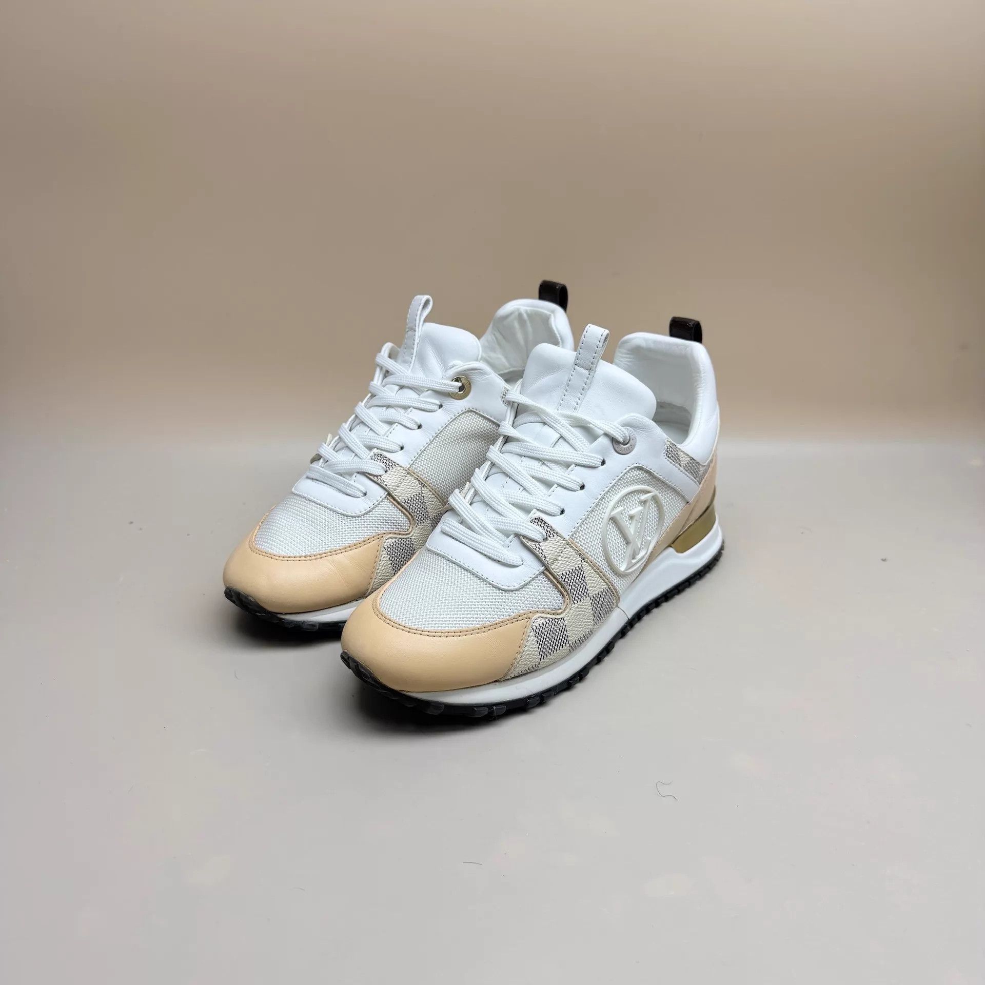 Louis Vuitton LV Runaway White Orange Monogram Sneaker 36 95 New Size US 5.5 / IT 35.5 - 1 Thumbnail