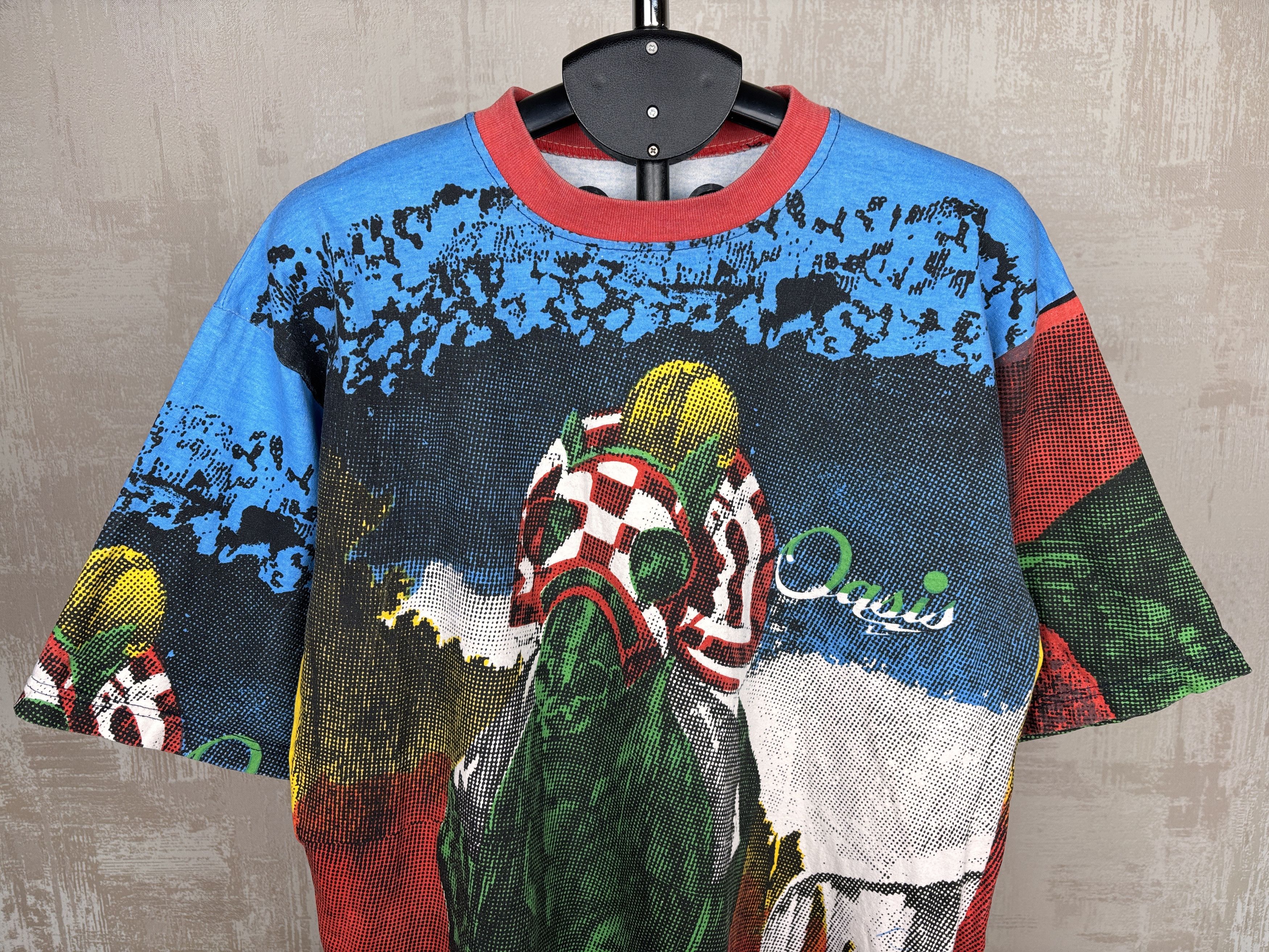Vintage 90's Horse Riders Racing Oasis Vintage T-shirt Size US XL / EU 56 / 4 - 3 Thumbnail