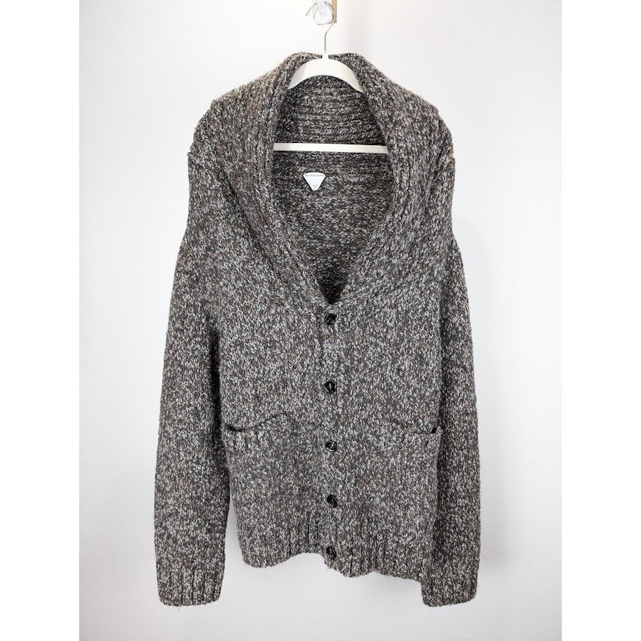 Bottega Veneta o1rshd1 Chunky Alpaca Knitwear Cardigan in Multicolor Size US M / EU 48-50 / 2 - 1 Thumbnail