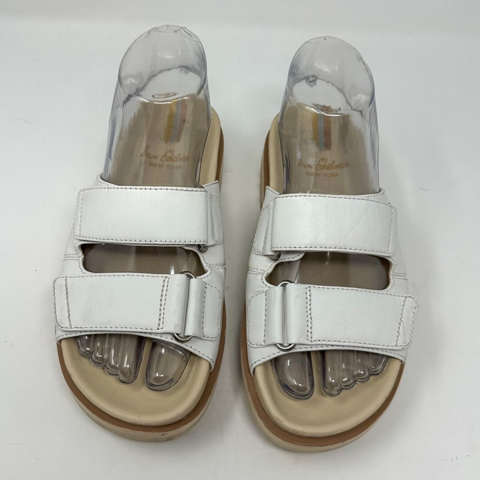 Sam Edelman Sam Edelman White Leather Sandals NEW Size 5 MSRP $140 Size US 5 / IT 35 - 7 Thumbnail