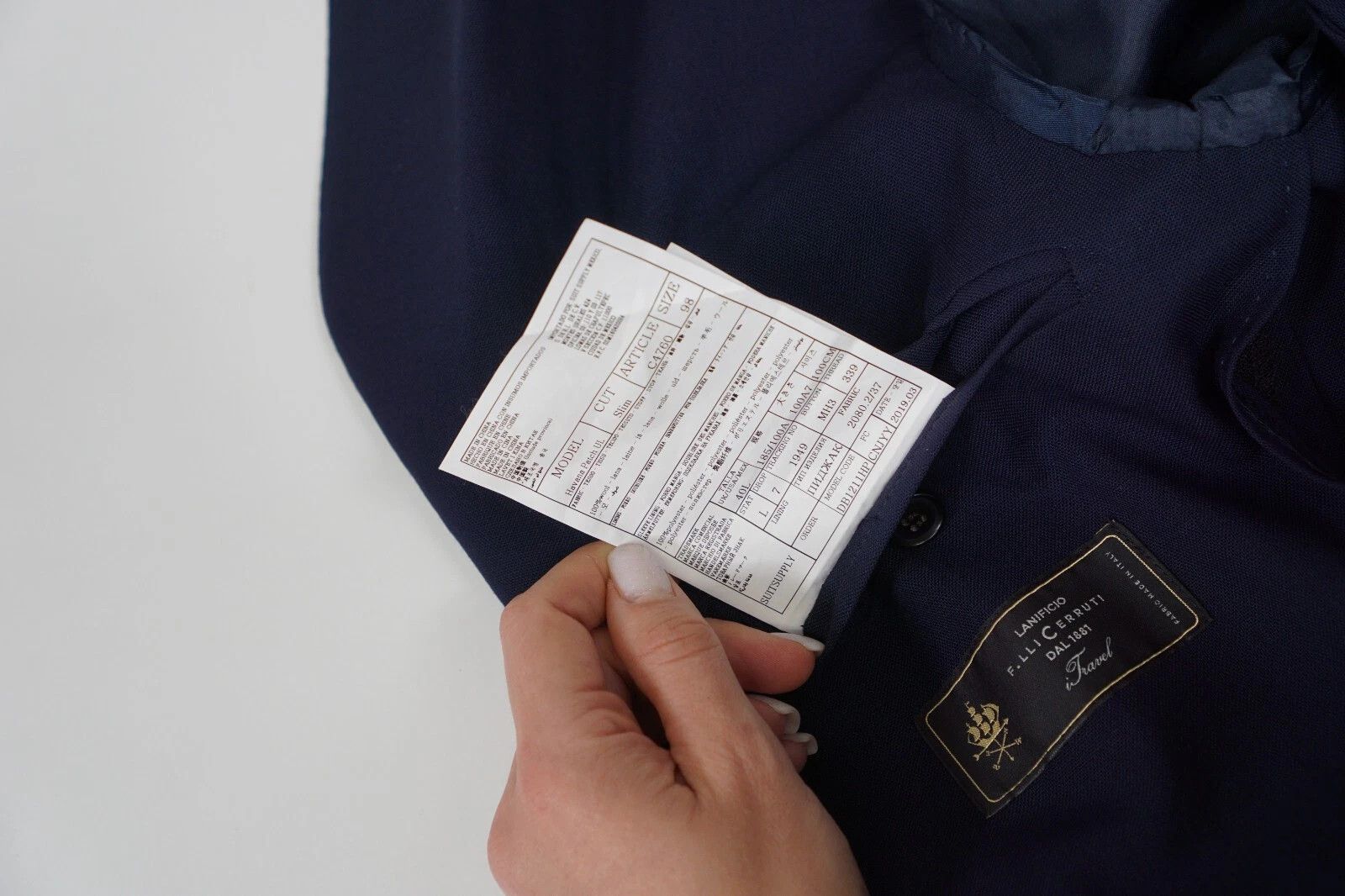 Suitsupply Men Suitsupply Suit Havana Parch Unlined Travel Navy US40L Size 40L - 6 Thumbnail