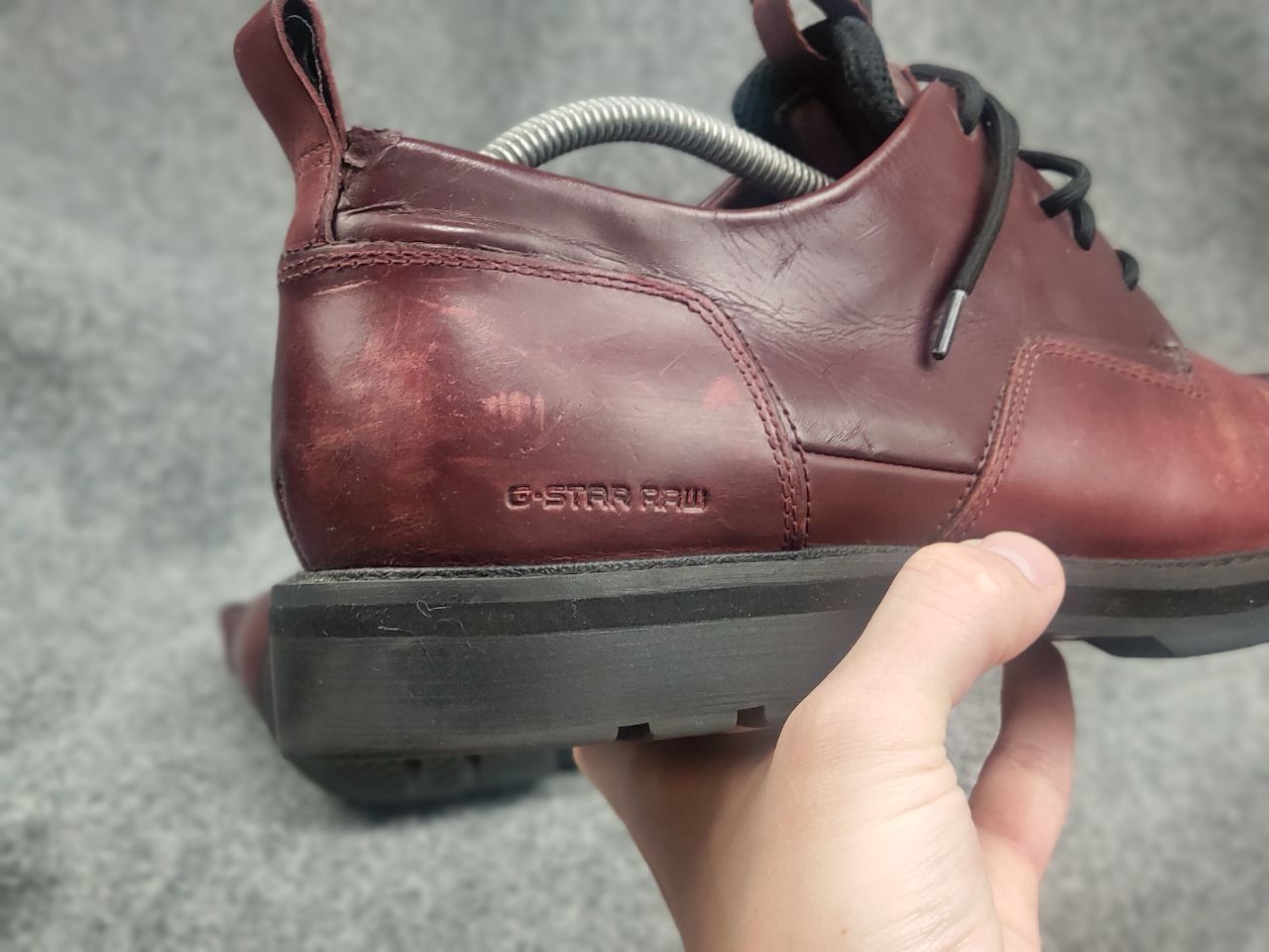 G-Star G Star Raw Dark Burgundy Leather Derby Shoes Avant Garde Size US 11 / EU 44 - 17 Thumbnail