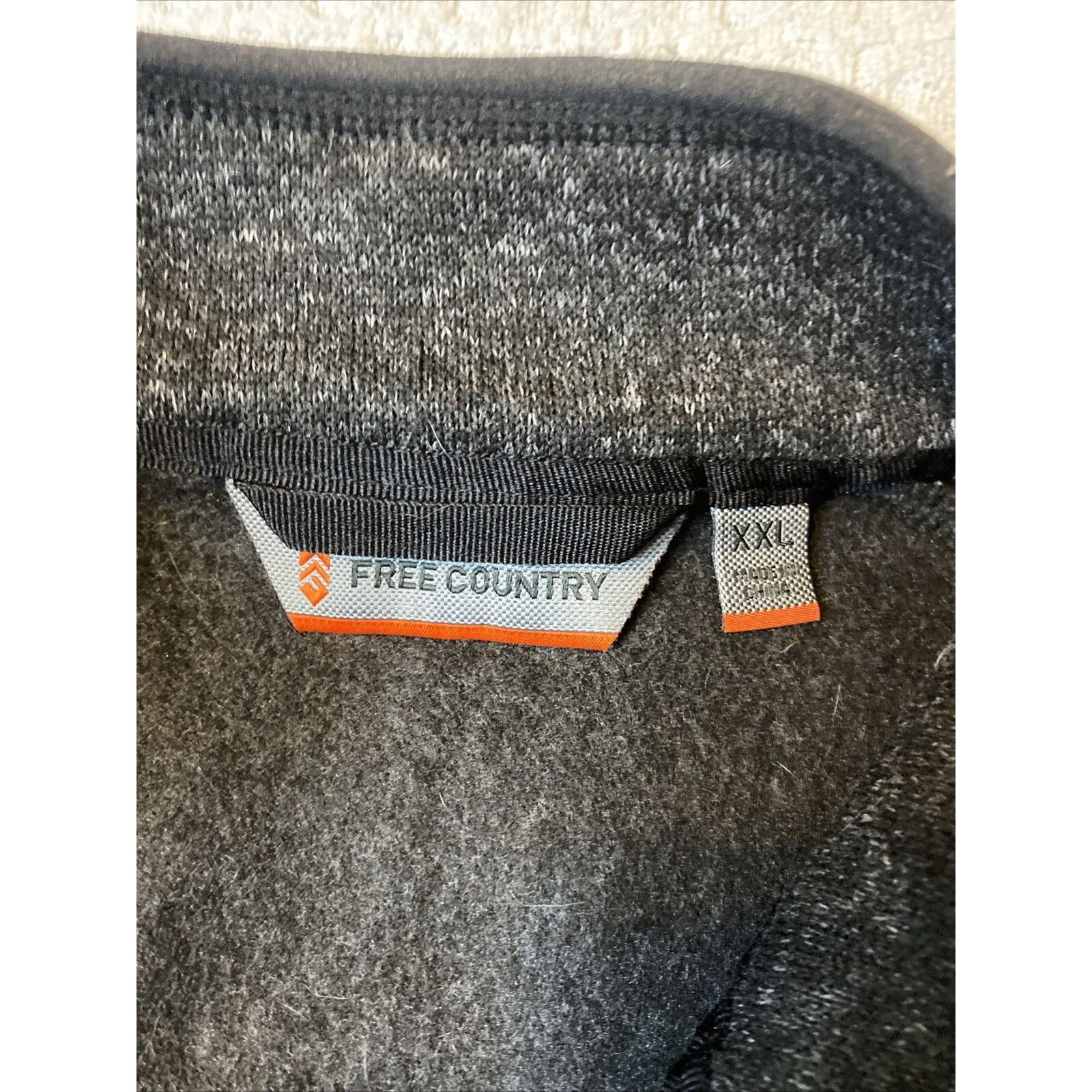 Free Country Free Country Fleece Vest Men's Size 2XL Charcoal Black Full Size US XXL / EU 58 / 5 - 9 Thumbnail