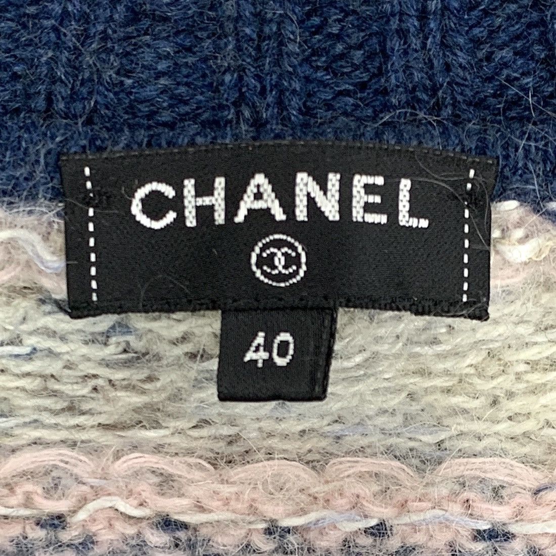 Chanel Chanel Rome Series Striped Long Sleeve Knit Sweater K26WX Size L / US 10 / IT 46 - 6 Thumbnail