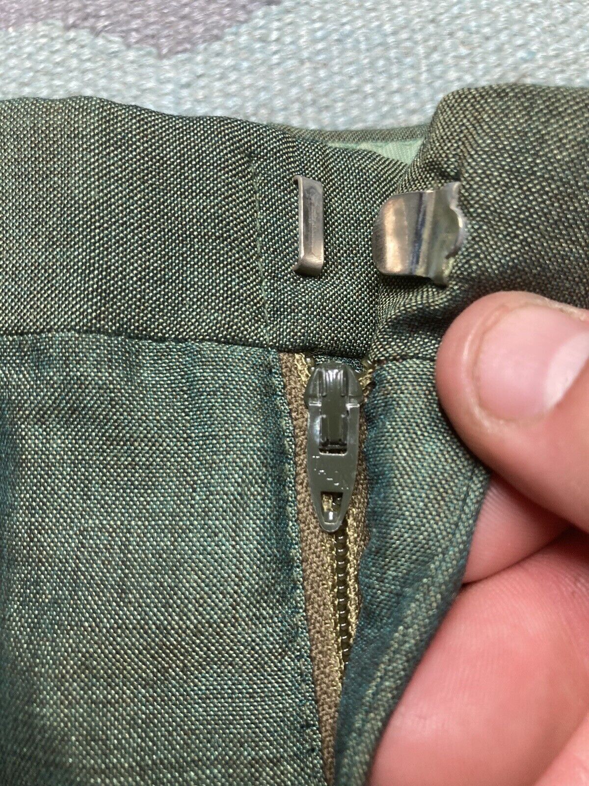 Vintage 60s sharkskin dress pants rockabilly slacks worsted 28x29 Size US 28 / EU 44 - 8 Thumbnail
