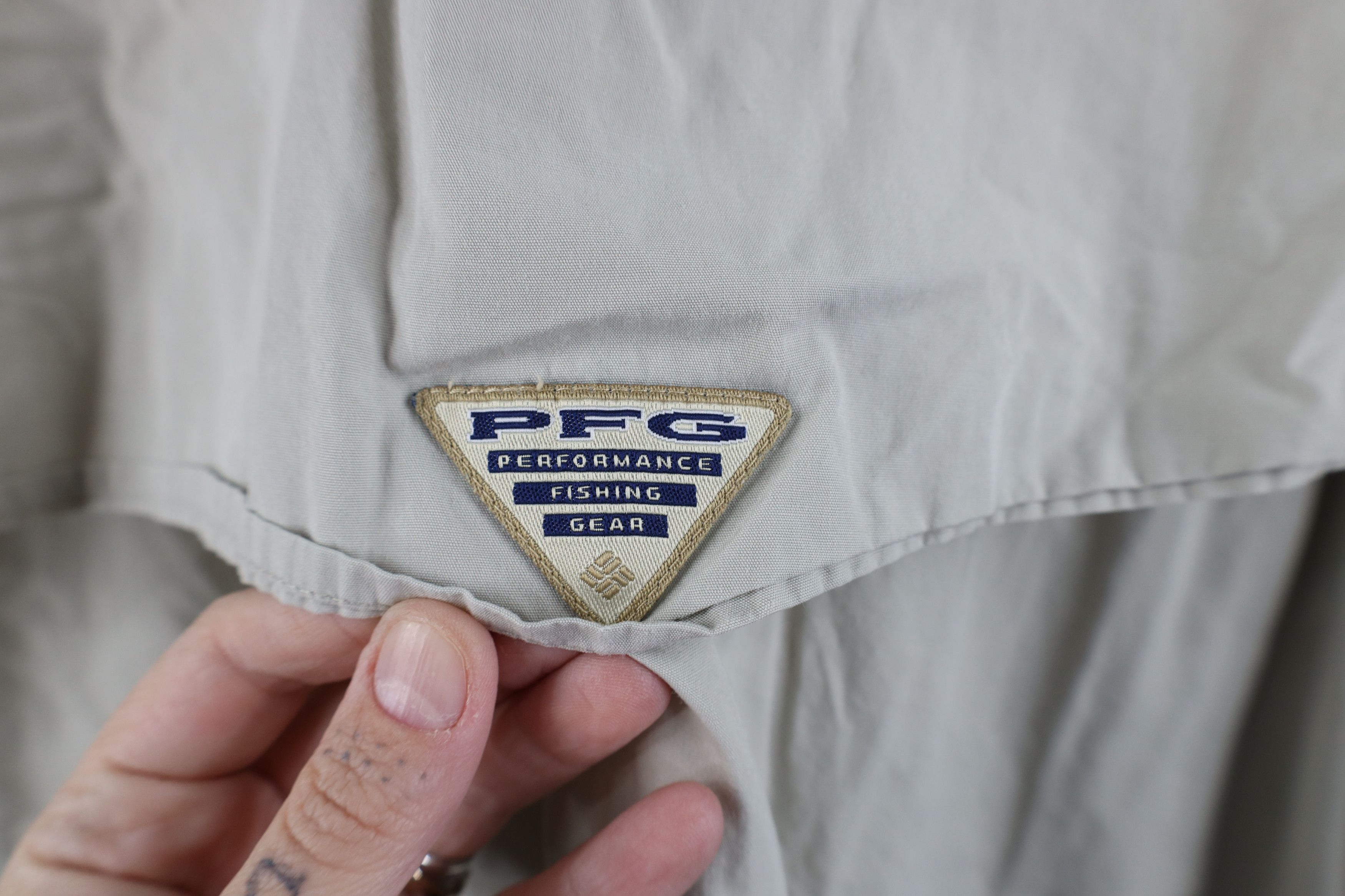 Columbia × Vintage Vintage Columbia PFG Fishing Short Sleeve Button Shirt Size US L / EU 52-54 / 3 - 12 Thumbnail