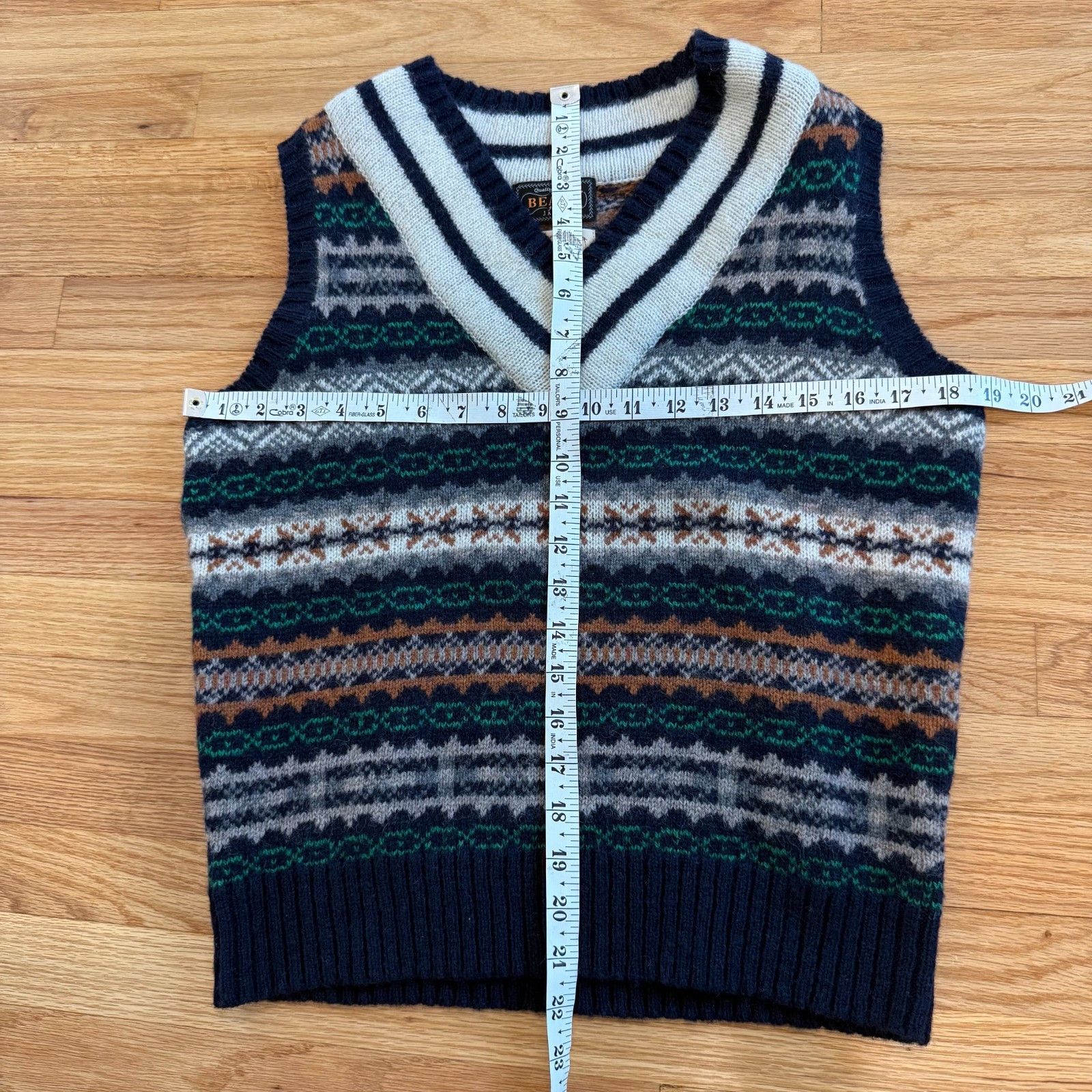 Beams Plus Beams Plus x Gim Unionmade Fair Isle Wool Sweater Vest Size US S / EU 44-46 / 1 - 3 Thumbnail