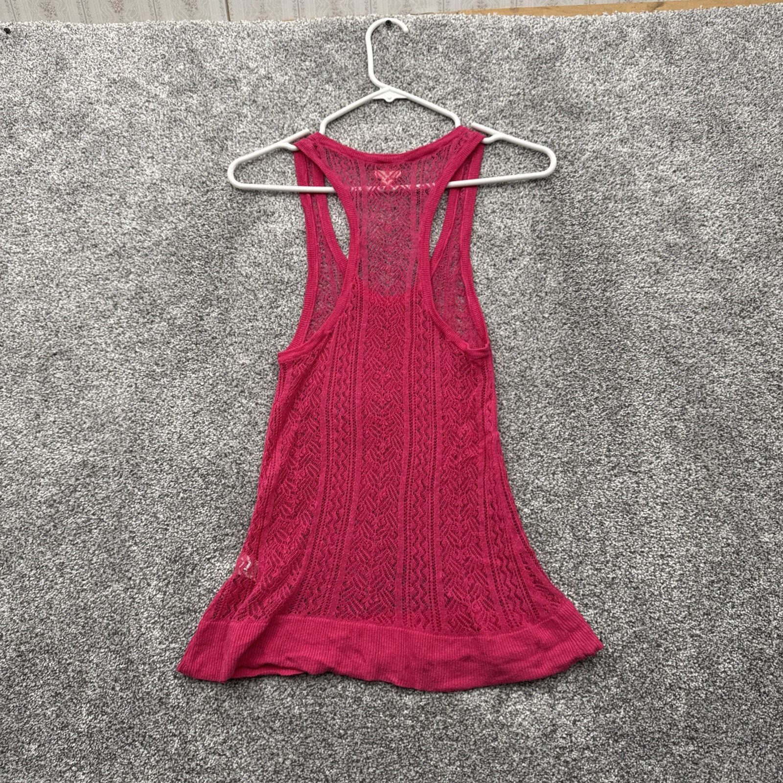 Other Aerie Tank Top Women M Sheer Crochet Boho Cottagecore Size M / US 6-8 / IT 42-44 - 7 Thumbnail