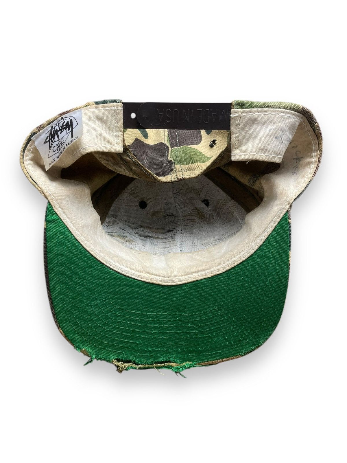 Stussy × Vintage Vintage 90s Stussy Duck Camo Hat Size ONE SIZE - 4 Thumbnail