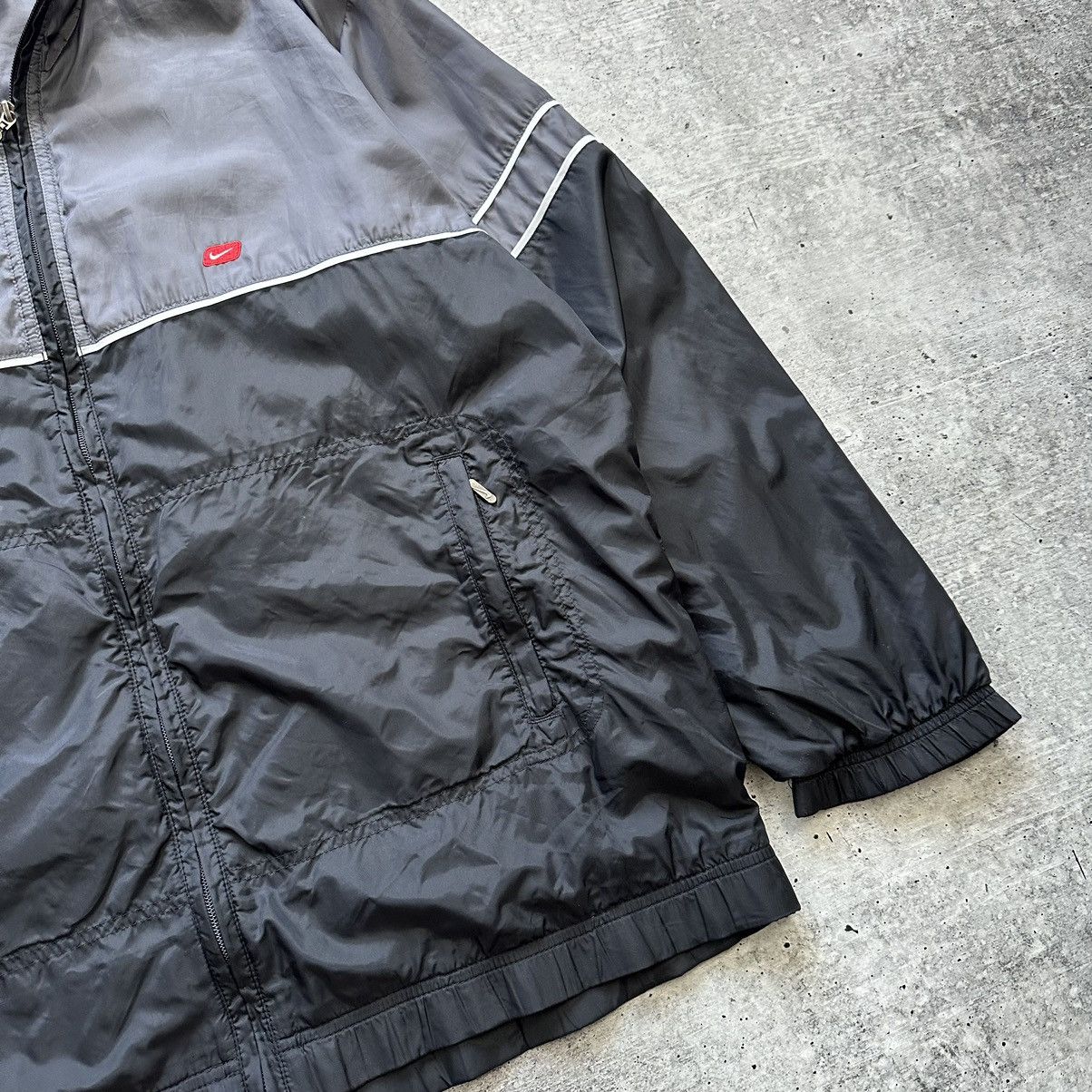 Other Vintage Nike Retro Track Jacket Black Gray Men’s Size L Size US L / EU 52-54 / 3 - 3 Thumbnail