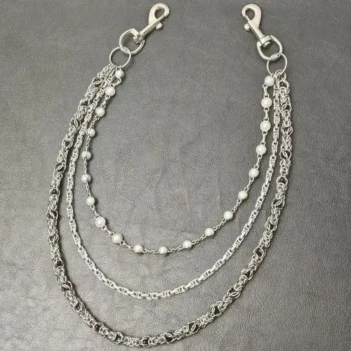 VIBE Kotomi x Nami 3 Layer Natural Echo Pearled Wallet Chain Size ONE SIZE - 6 Thumbnail