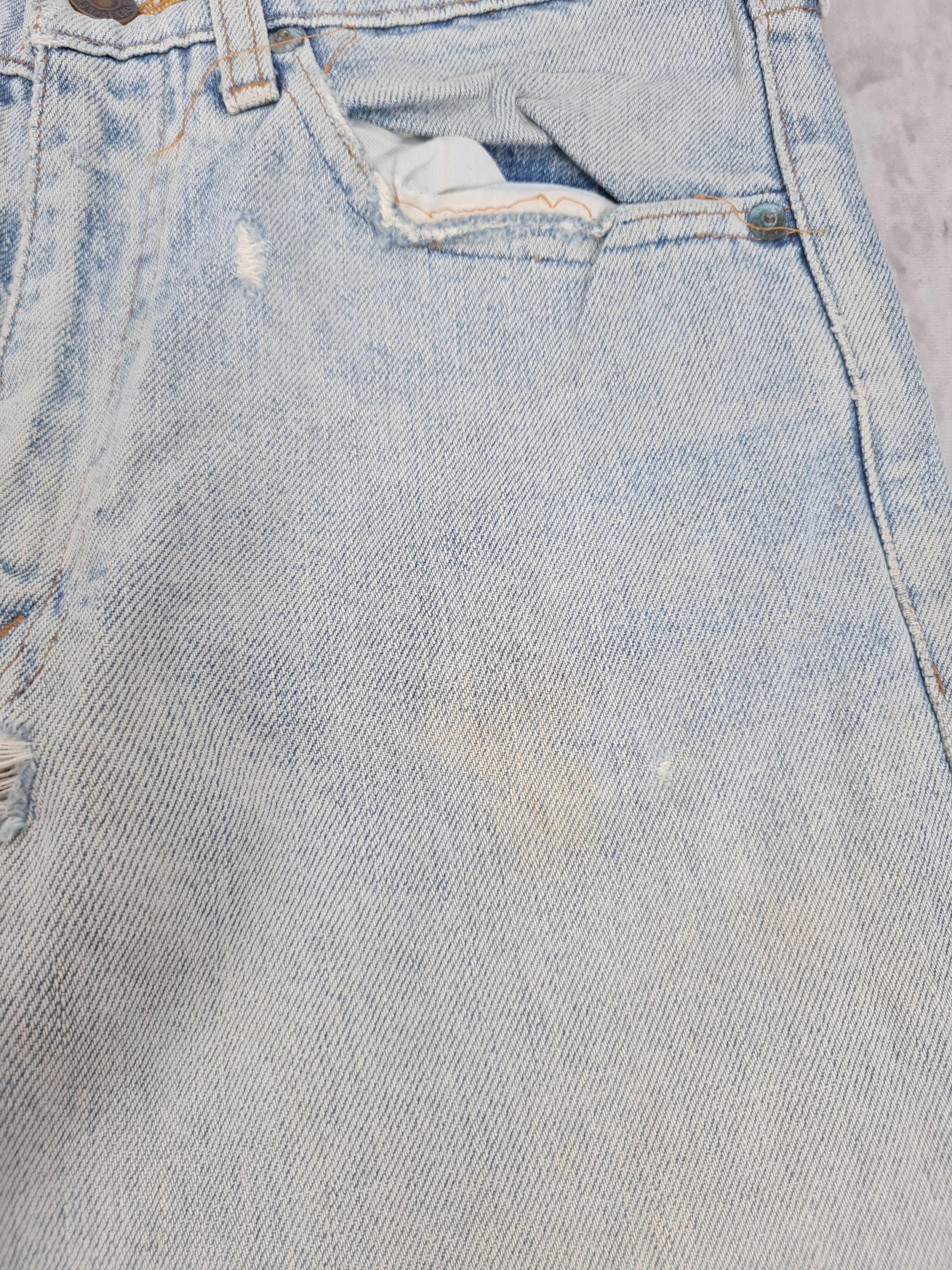 Levi's Vintage Clothing Vtg LEVIS 603 Slim Cut Light Blue Jeans L0368 Size 29X28 Size US 33 - 6 Thumbnail