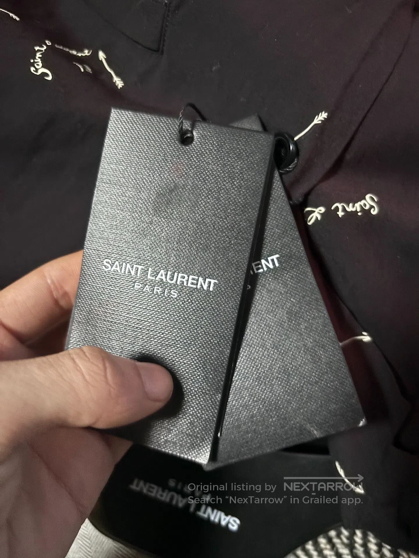 Saint Laurent Paris Saint Laurent Black Heart Print Shirt. Size US S / EU 44-46 / 1 - 7 Thumbnail