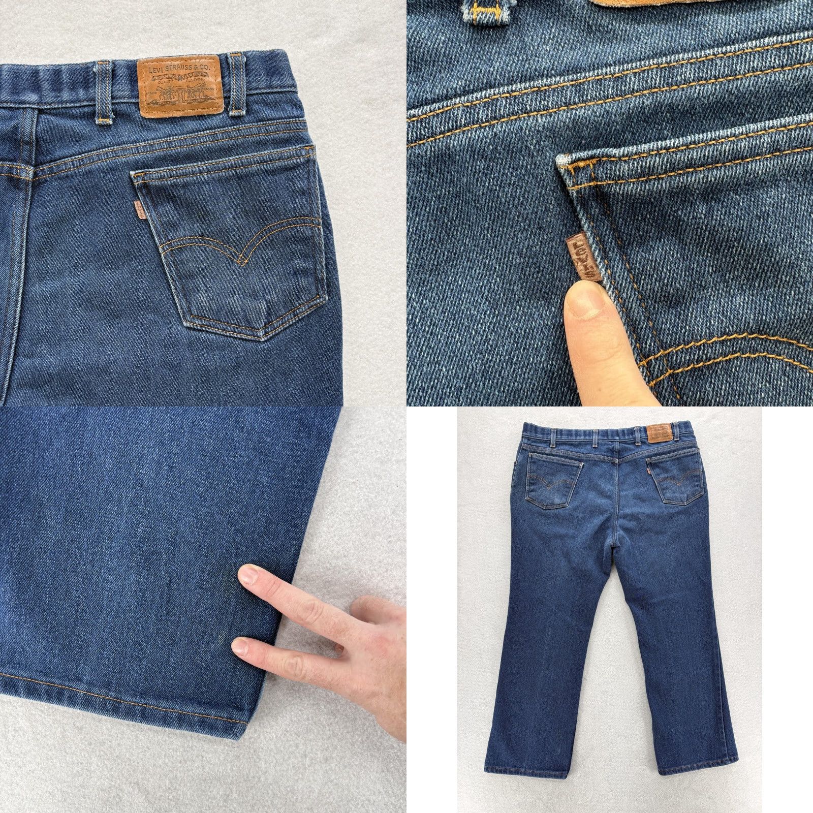 Levi's VINTAGE Levi's Jeans Mens 44x30 Blue Denim Straight Leg Medium Wash 90s Gold Tab Jacket? Size US 44 / EU 60 - 9 Thumbnail