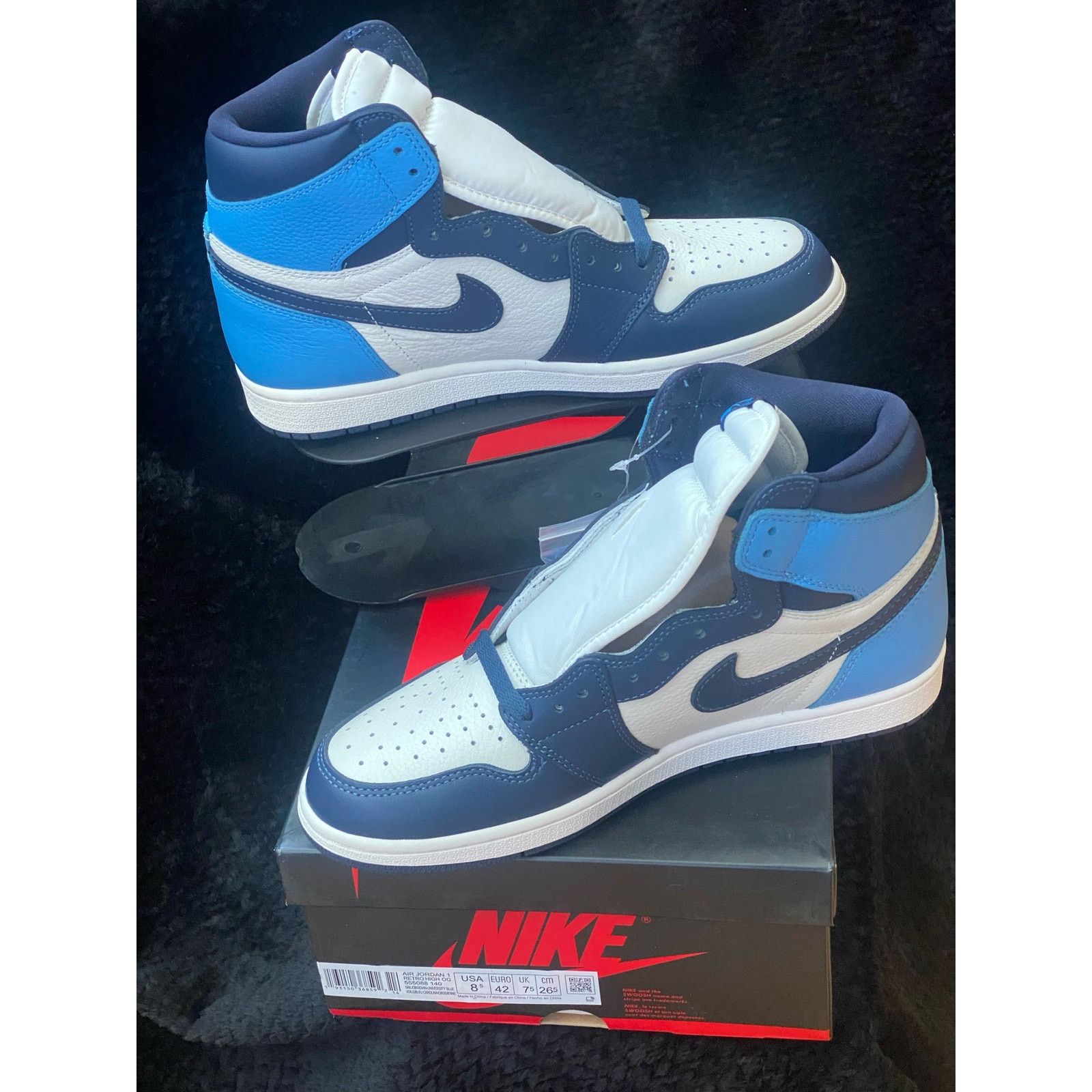 Nike Air Jordan 1 Retro High OG ‘Obsidian’ sz m8.5 w10 Size US 8.5 / EU 41-42 - 2 Thumbnail