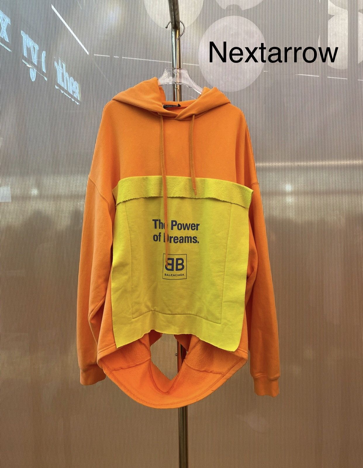 Balenciaga BALENCIAGA Hoodie Destruction Hoodie Orange Yellow Hoodie Size US XS / EU 42 / 0 - 1 Thumbnail