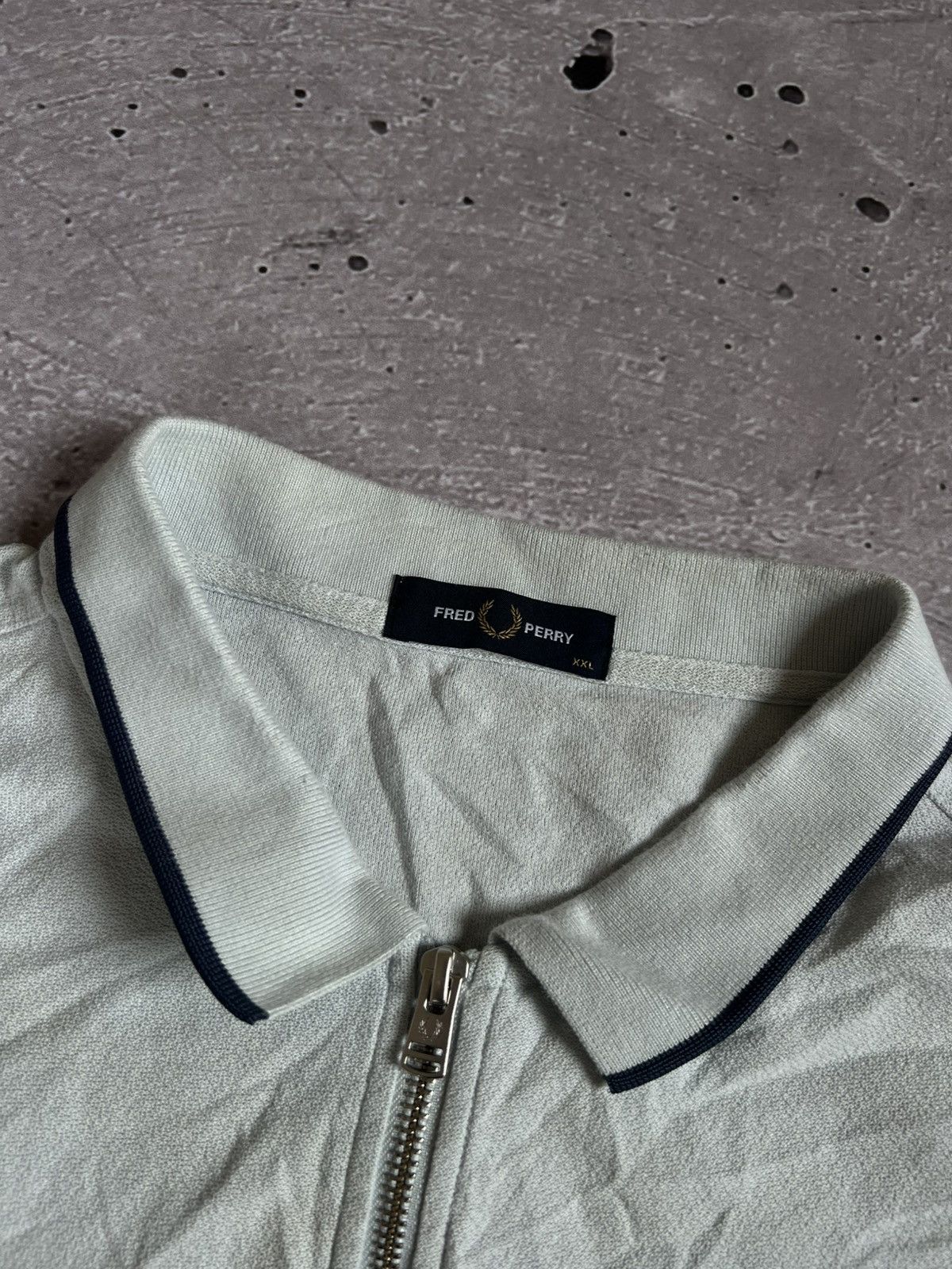 Fred Perry Fred Perry Short Sleeve Half Zip Tipped Crepe Shirt XXL Size US XXL / EU 58 / 5 - 7 Thumbnail