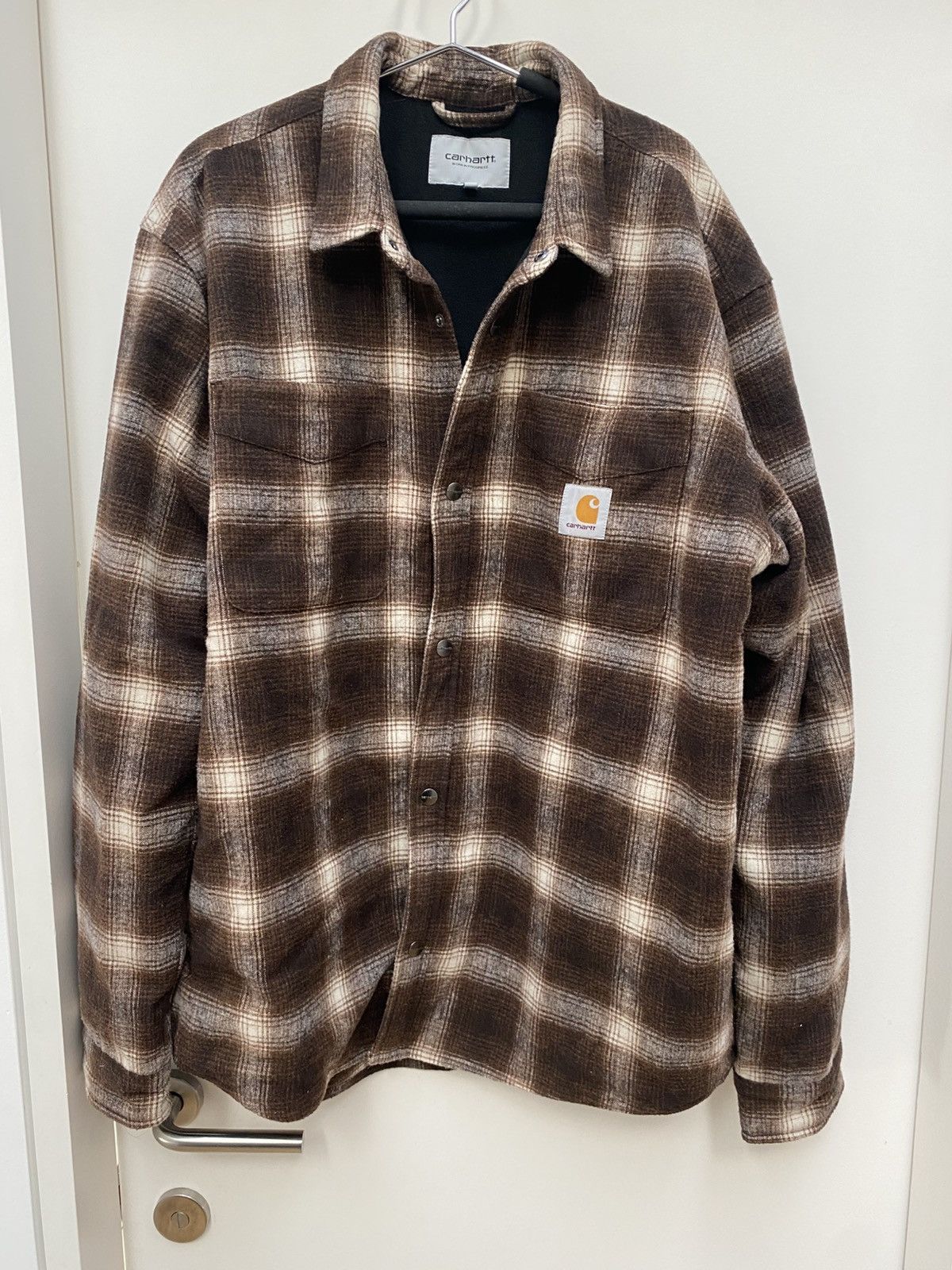 トップス CARHARTT WIP Lashley Shirt Jacket Carhartt Wip Carhartt WIP Brown Lashley Shirt | Grailed
