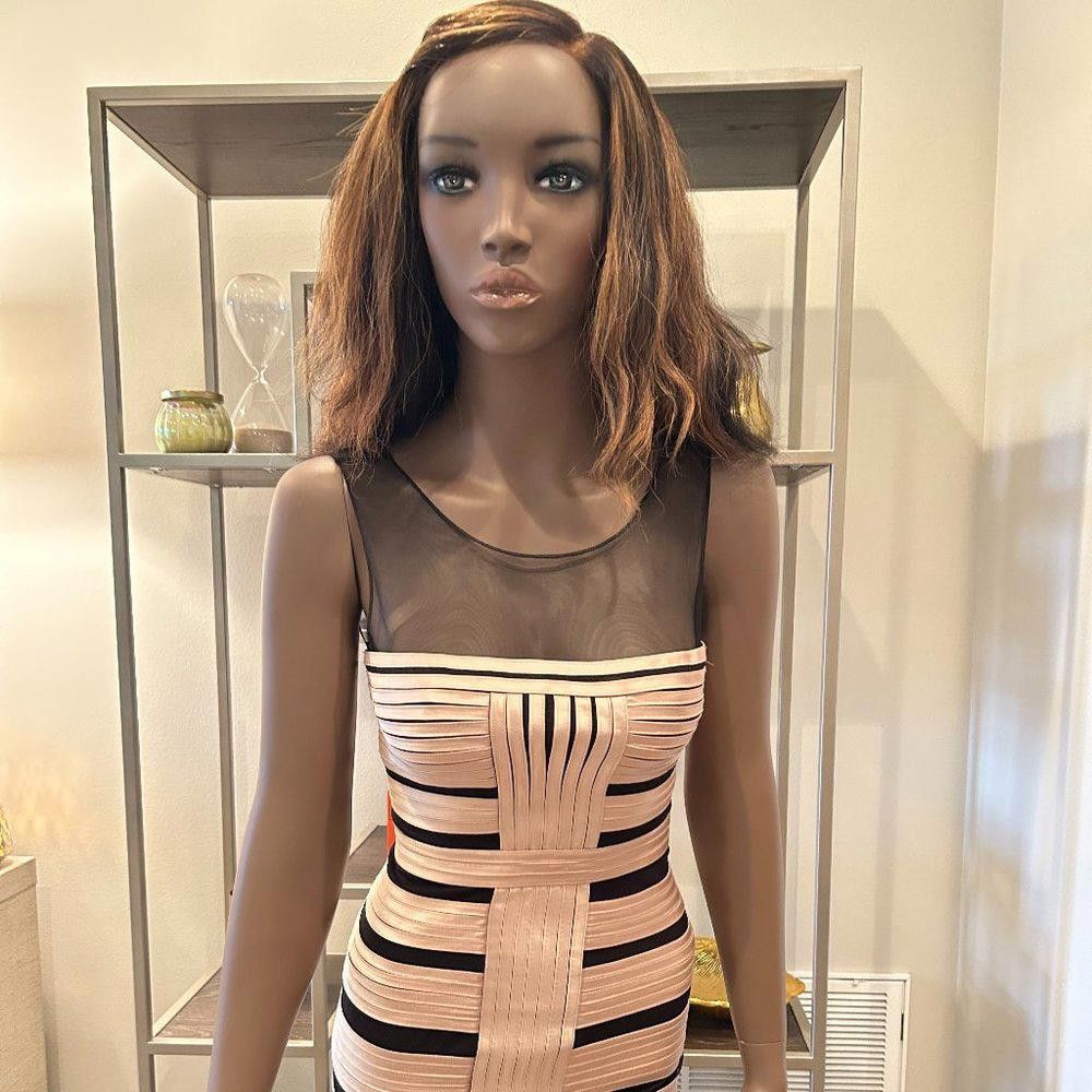 bcbgmaxazria gold dress BCBG Max Azria