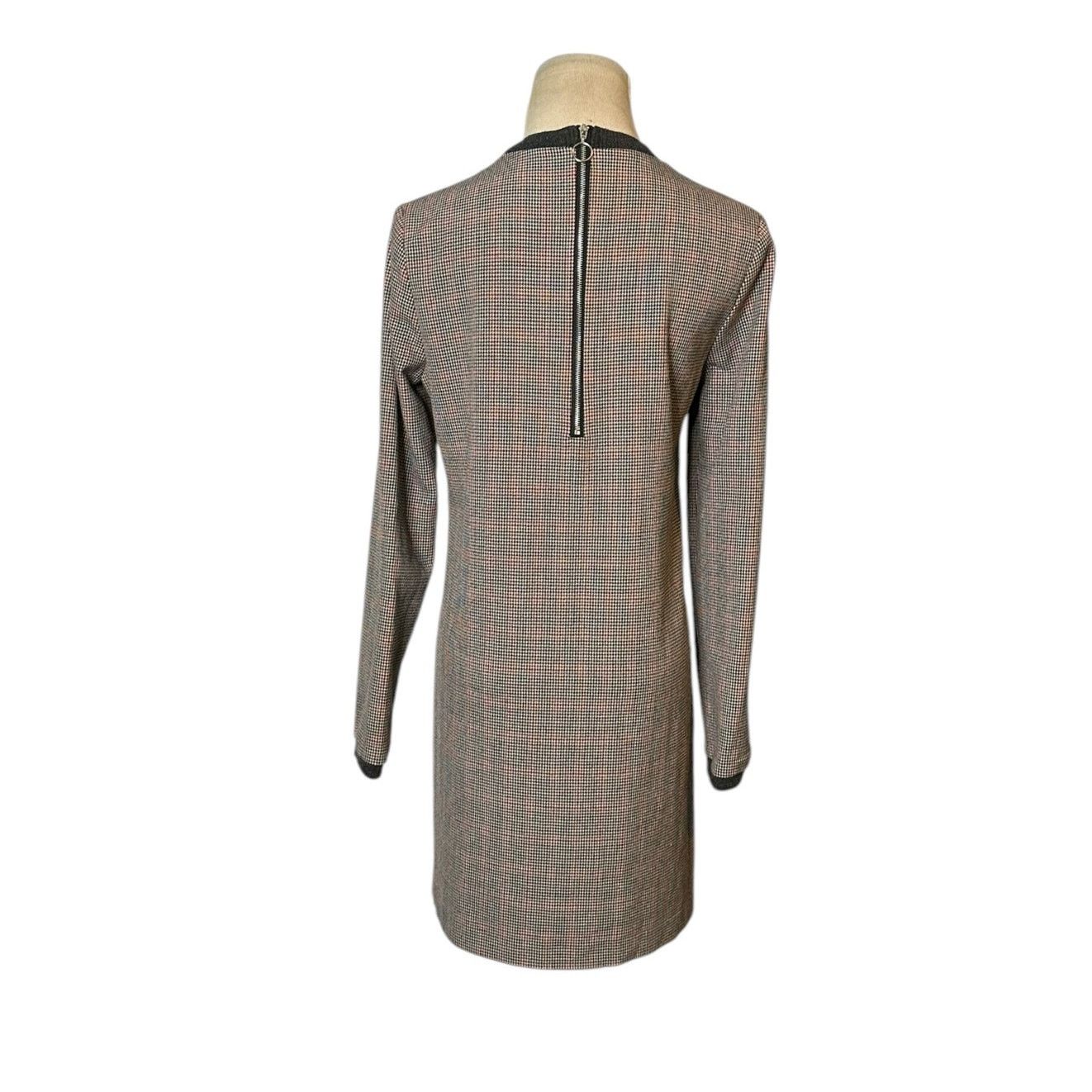 Zara Zara houndstooth long sleeves sheath mini dress size Small Size M / US 6-8 / IT 42-44 - 2 Thumbnail