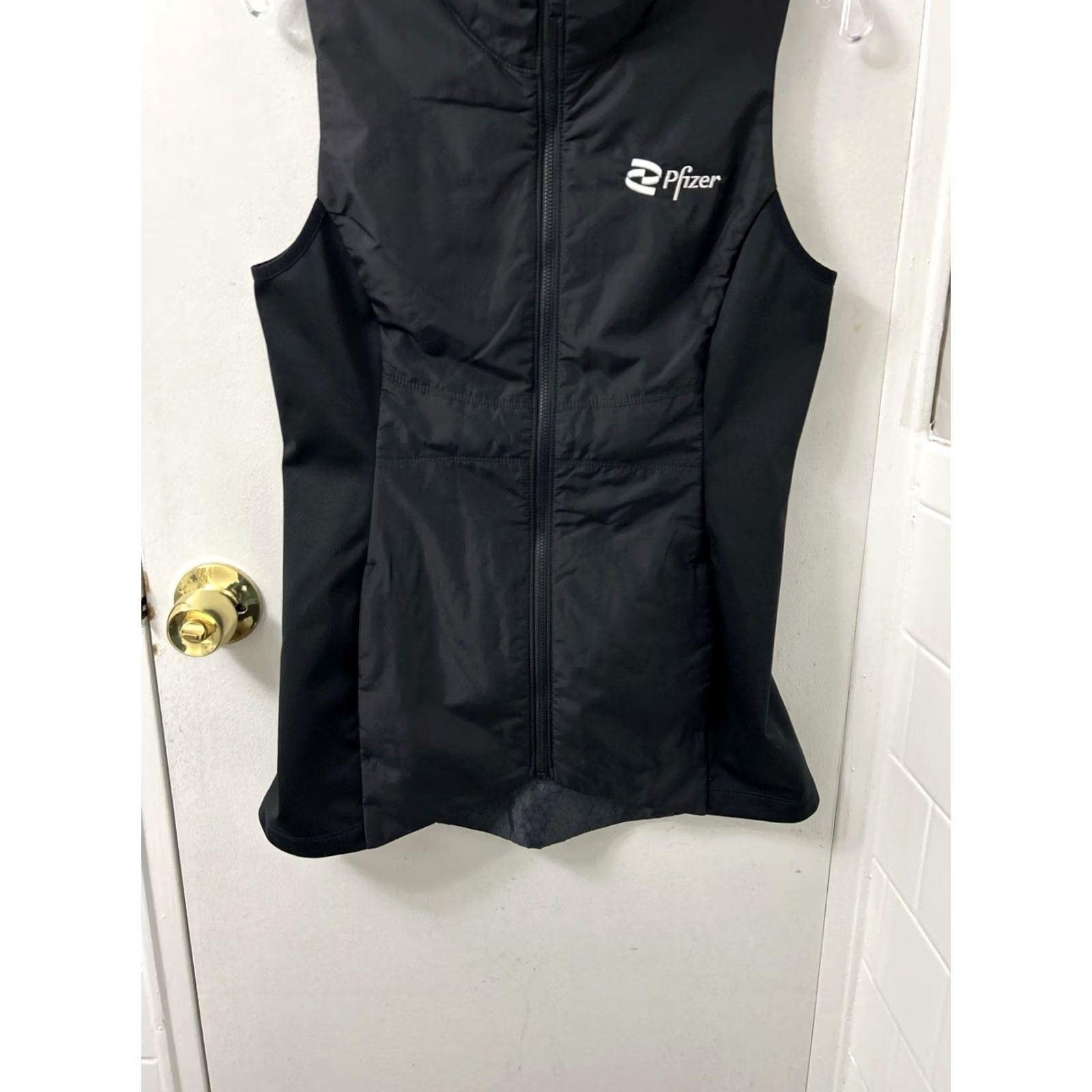 Port Authority Port Authority Vest Womens Small Black Pfizer Full Zip Corporate Work Jacket Vest Size S / US 4 / IT 40 - 3 Thumbnail