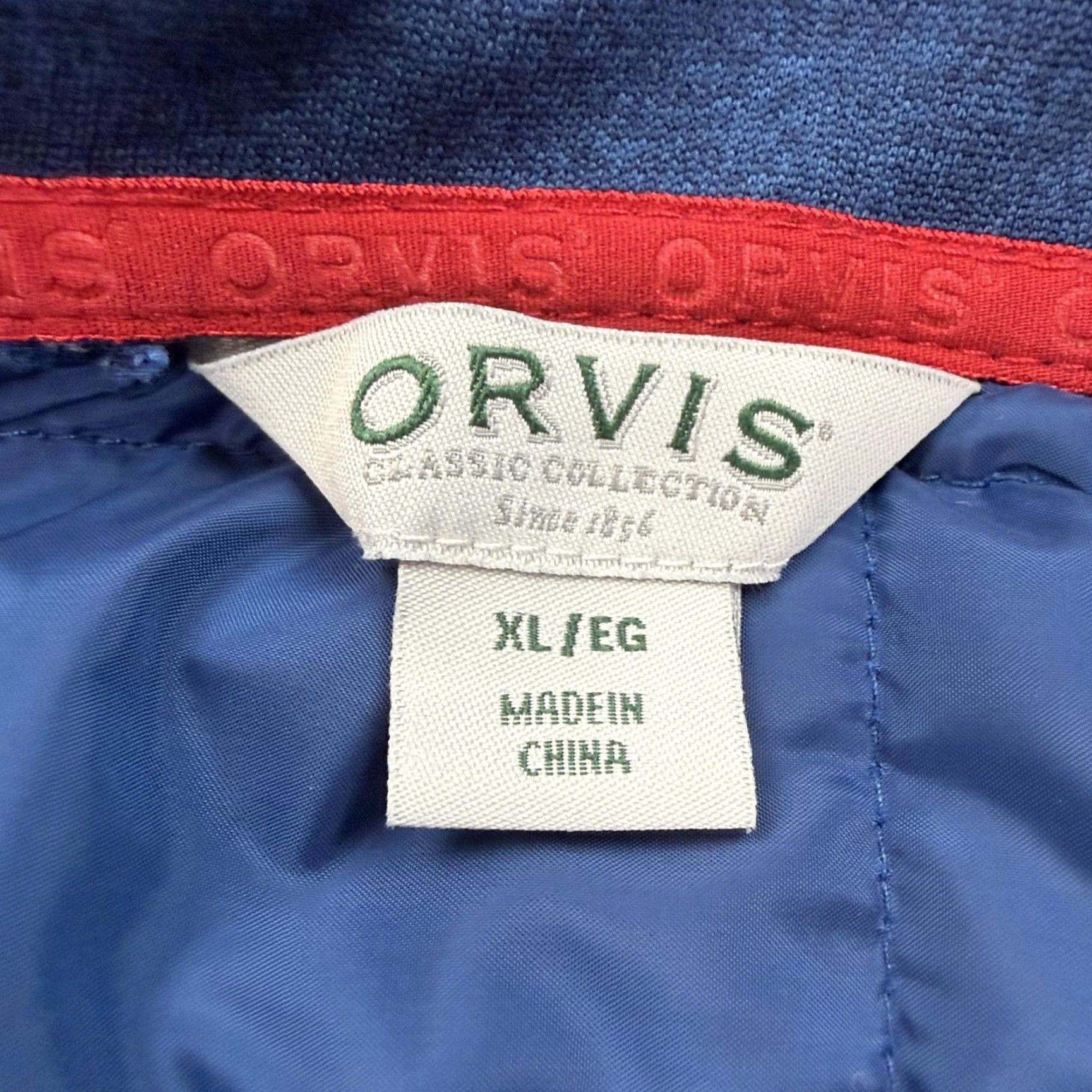 Orvis Orvis Jacket Mens XL Blue Quilted Lined Full Zip Outdoor Casual Size US XL / EU 56 / 4 - 7 Thumbnail