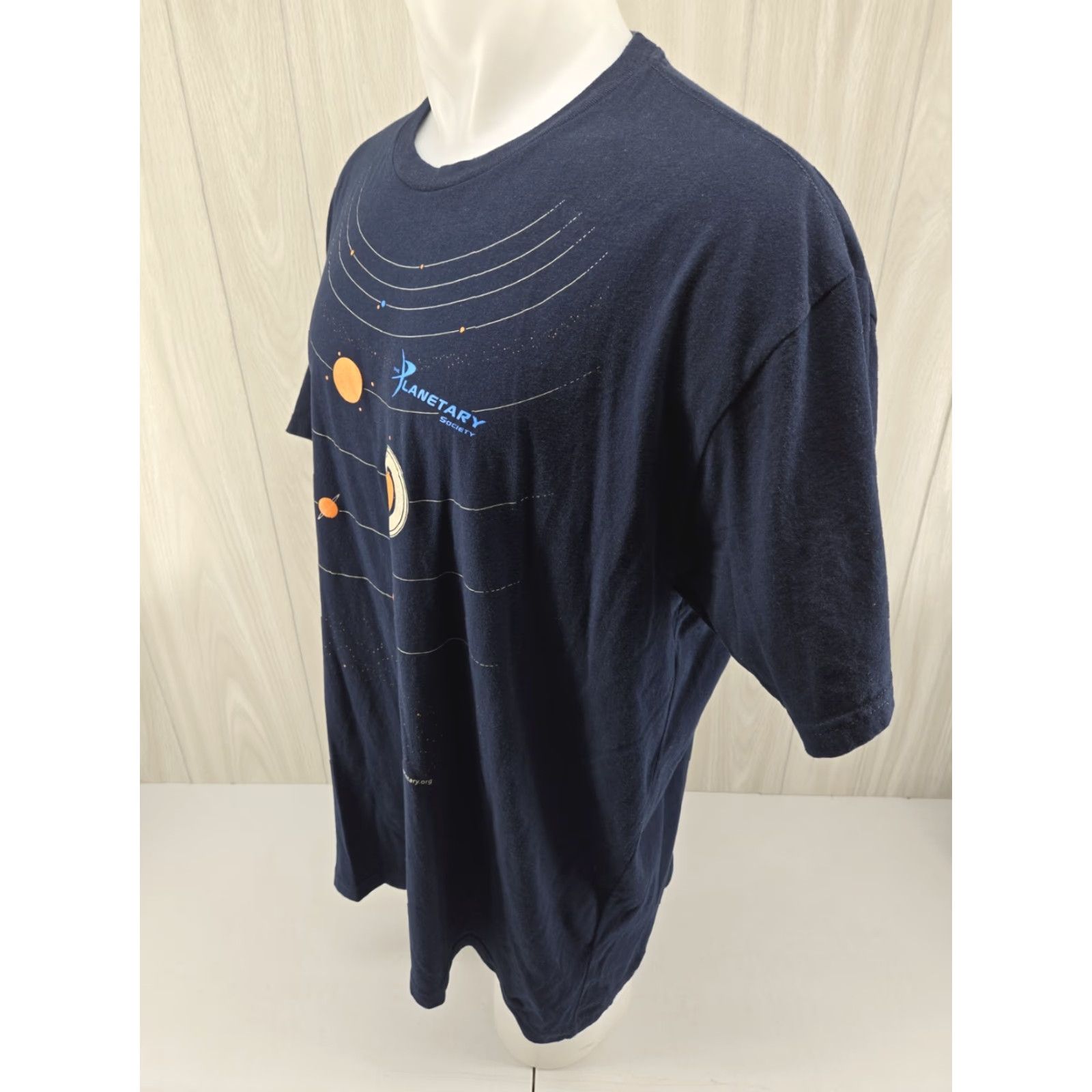 Next Level The Planetary Society Space Solar Navy Blue Graphic T-shirt 2XL Mens Short Sleeve Crew Neck Regular Fit Size US XXL / EU 58 / 5 - 5 Thumbnail
