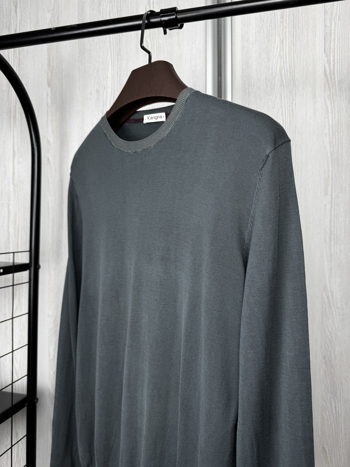 Other Kangra Silk Cotton Washed Ashes Stone Washed Light sweater Size US L / EU 52-54 / 3 - 4 Thumbnail