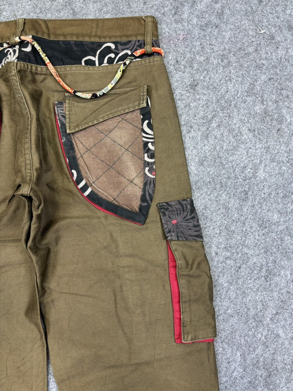Japanese Brand 💥Artisanal💥GEMSTONE Japan Streetwear 3D Cargo Pant F727 Size US 32 / EU 48 - 13 Thumbnail