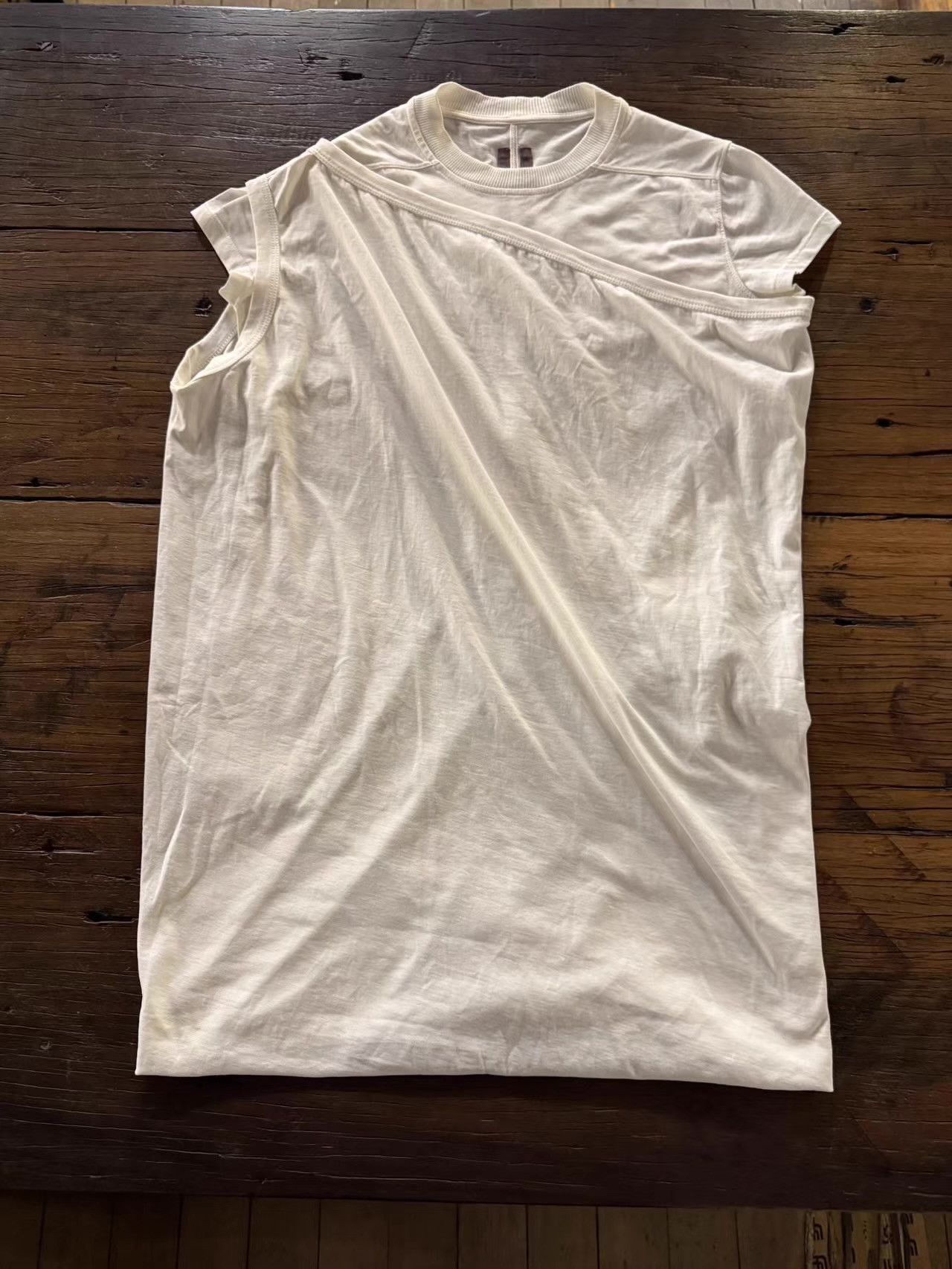 Rick Owens Drkshdw DRKSHDW 17SS Milk Island Tee Ｑ25 Size XS / US 0-2 / IT 36-38 - 1 Thumbnail