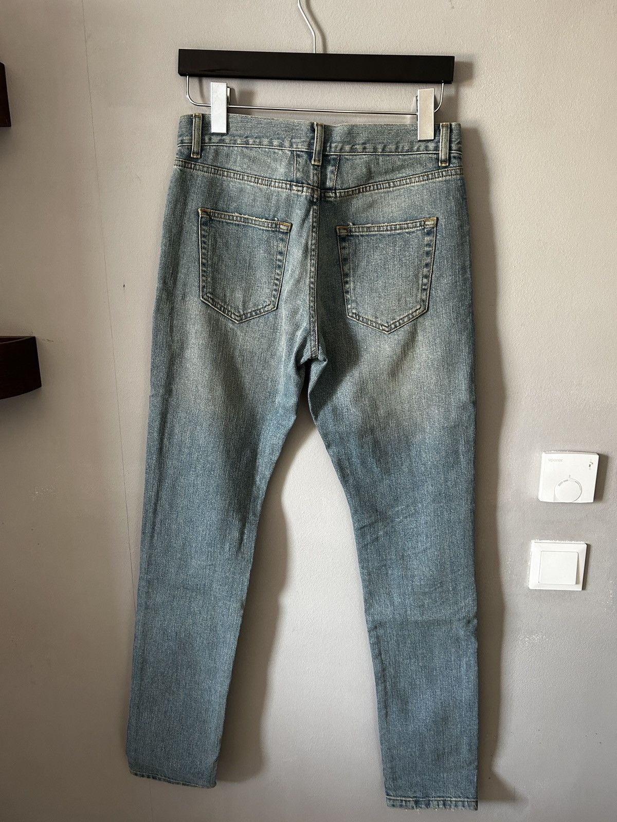 Saint Laurent Paris FW16 Hedi era ripped blue denim Size US 29 - 3 Thumbnail