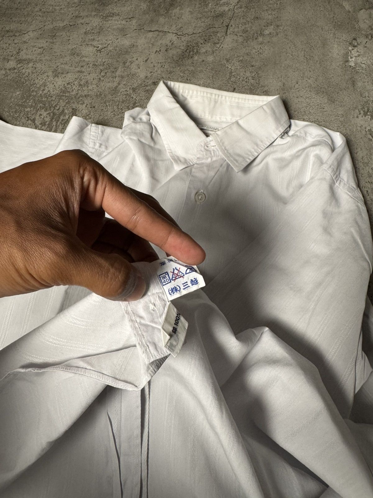 Christian Dior Monsieur VINTAGE CHRISTIAN DIOR MONSIEUR WHITE LONG SHIRT Size US L / EU 52-54 / 3 - 8 Thumbnail