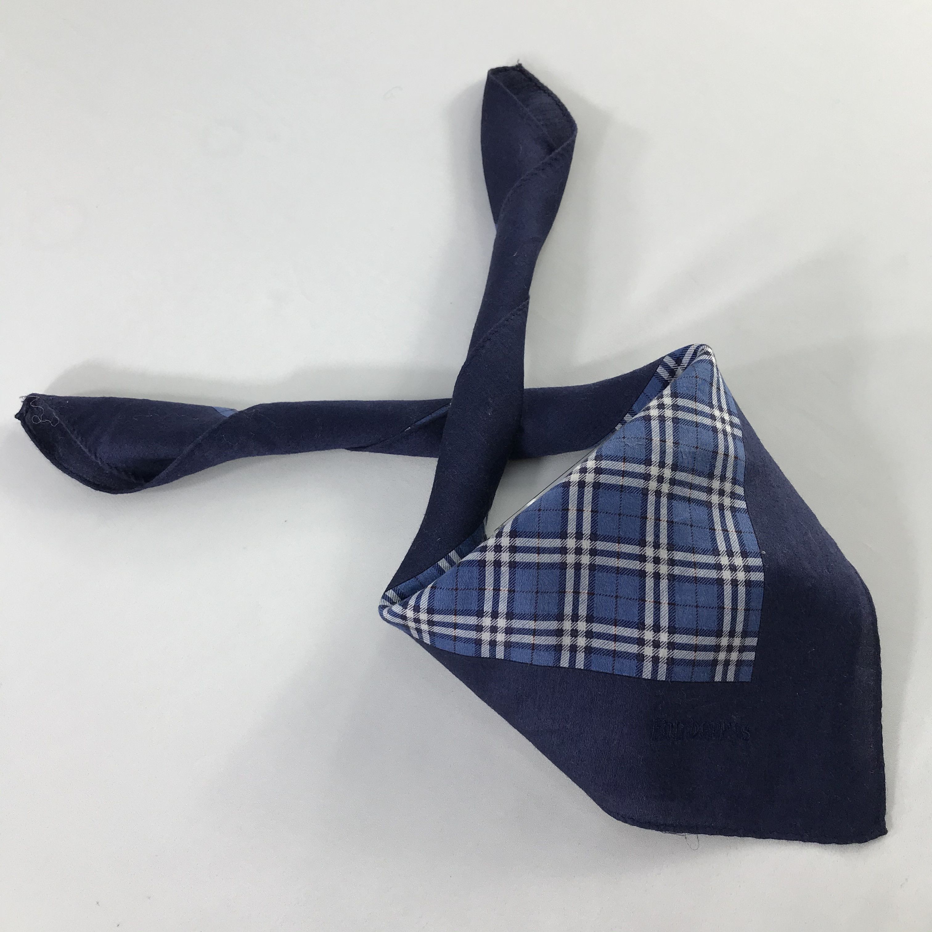 Burberry × Vintage Burberry Bandana / Handkerchief / Neckerchief - S1137 Size ONE SIZE - 4 Thumbnail