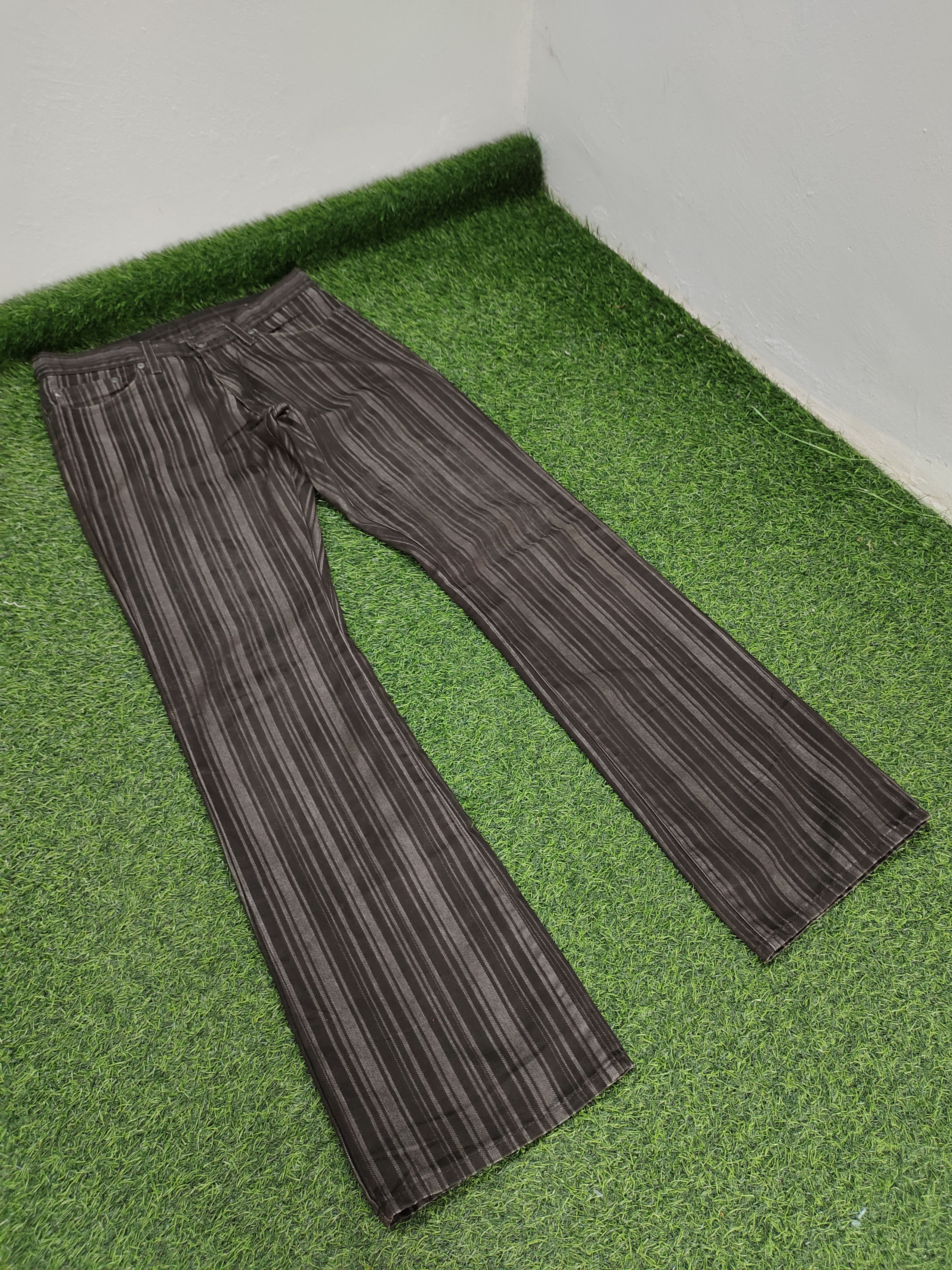 semanticdesign Flare Pants Semantic Design Japan Striped Denim Bootcut Lgb Size US 30 / EU 46 - 3 Thumbnail