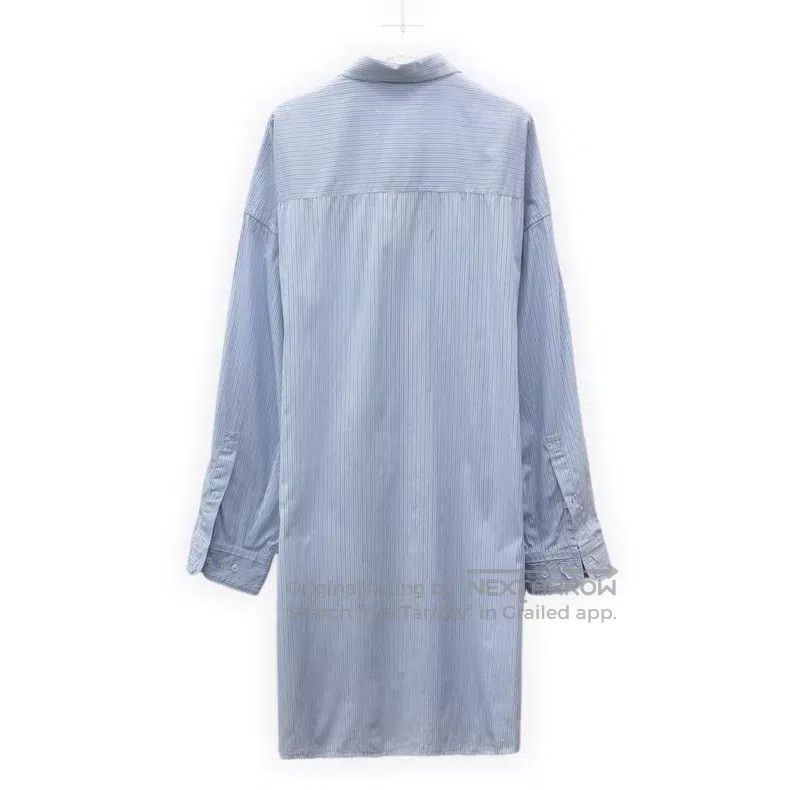 Maison Margiela Maison Margiela Blue vertical striped cotton lapel single- Size XS / US 0-2 / IT 36-38 - 2 Thumbnail